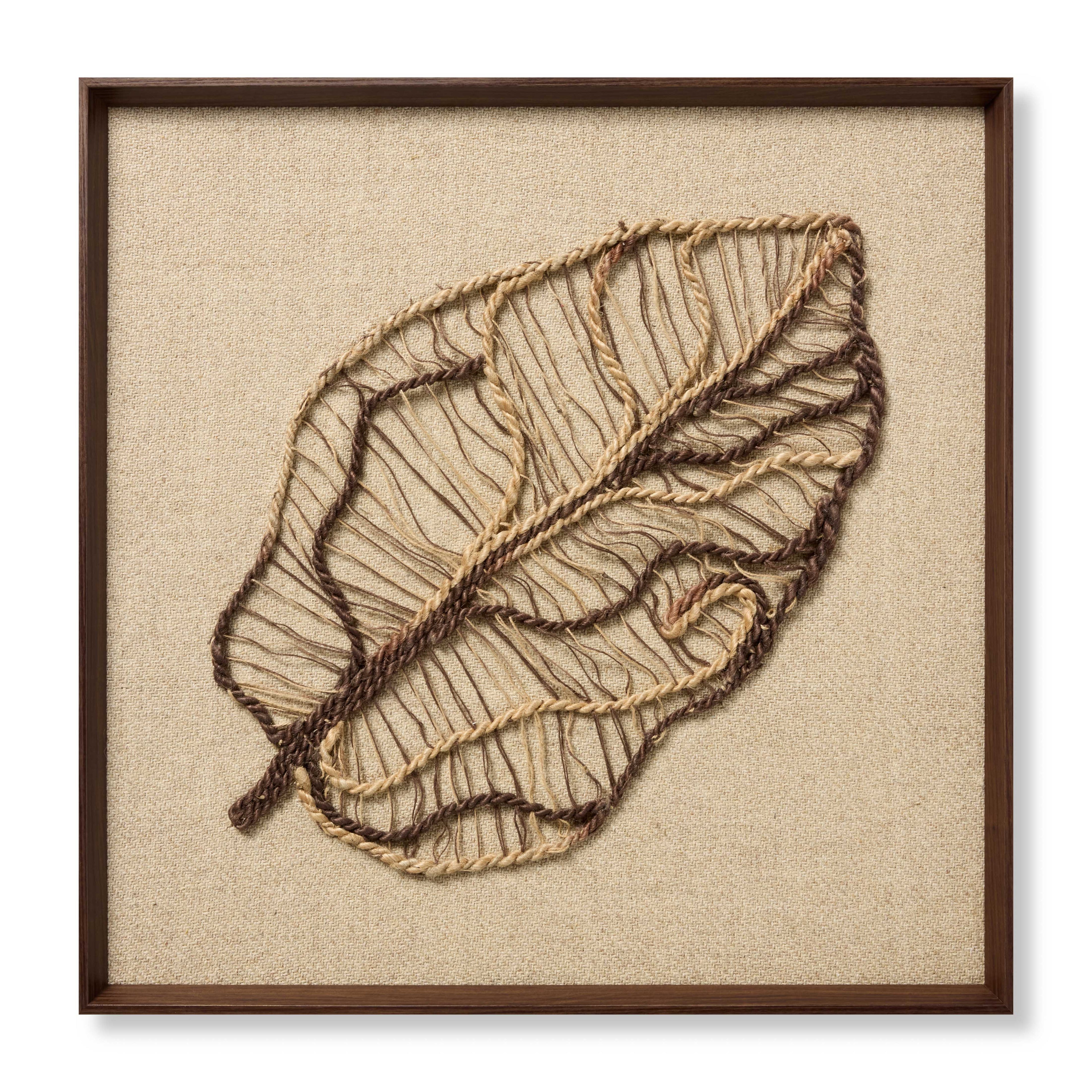 Loloi Autumn's Lace Dark Brown 2'-10" x 2'-10" Wall Art
