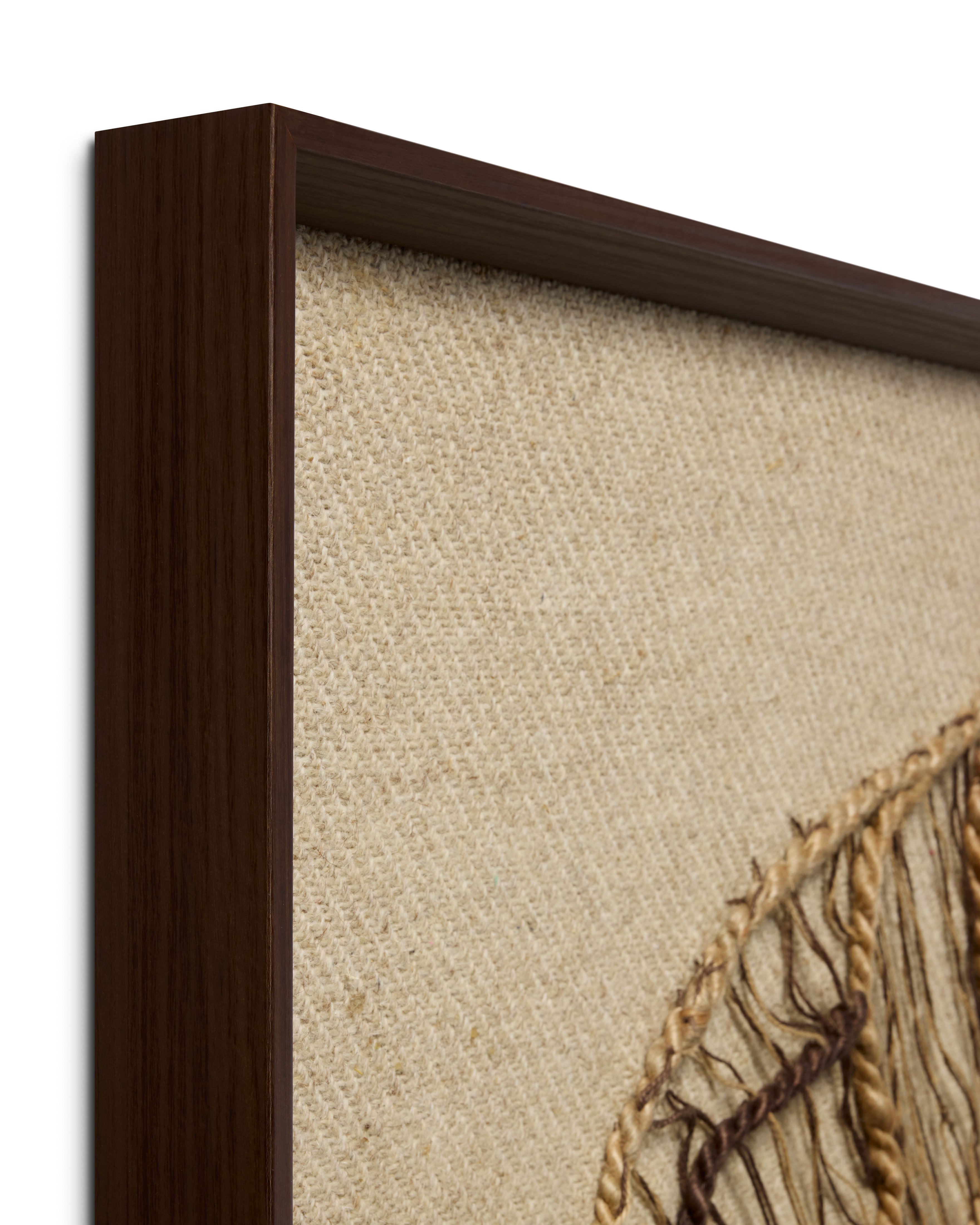 Loloi Autumn's Lace Dark Brown 2'-10" x 2'-10" Wall Art