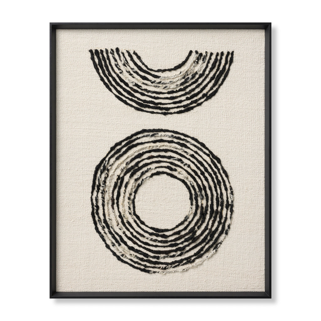 Loloi Chorus Black / Ivory 2'-9" x 3'-5" Wall Art