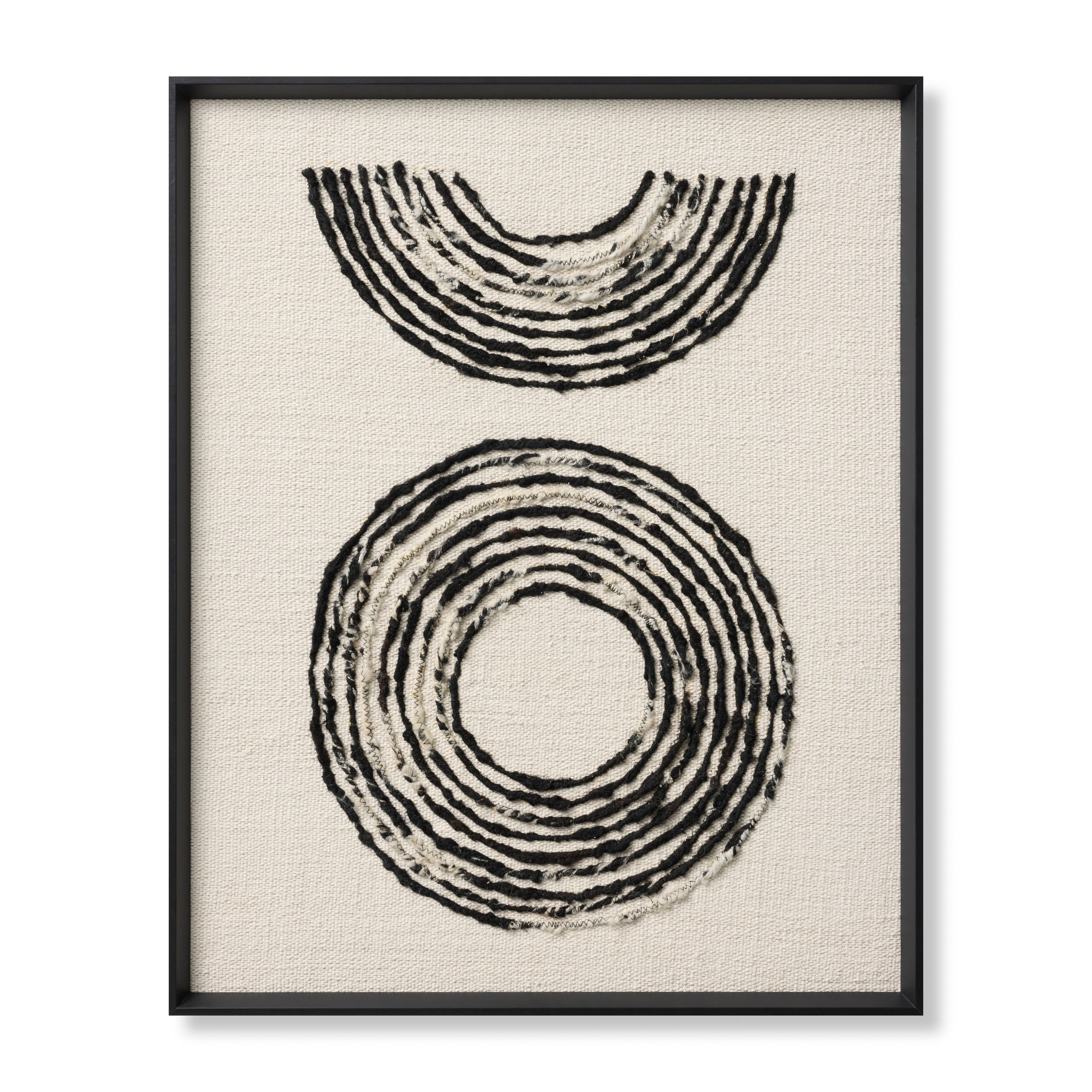 Loloi Chorus Black / Ivory 2'-9" x 3'-5" Wall Art