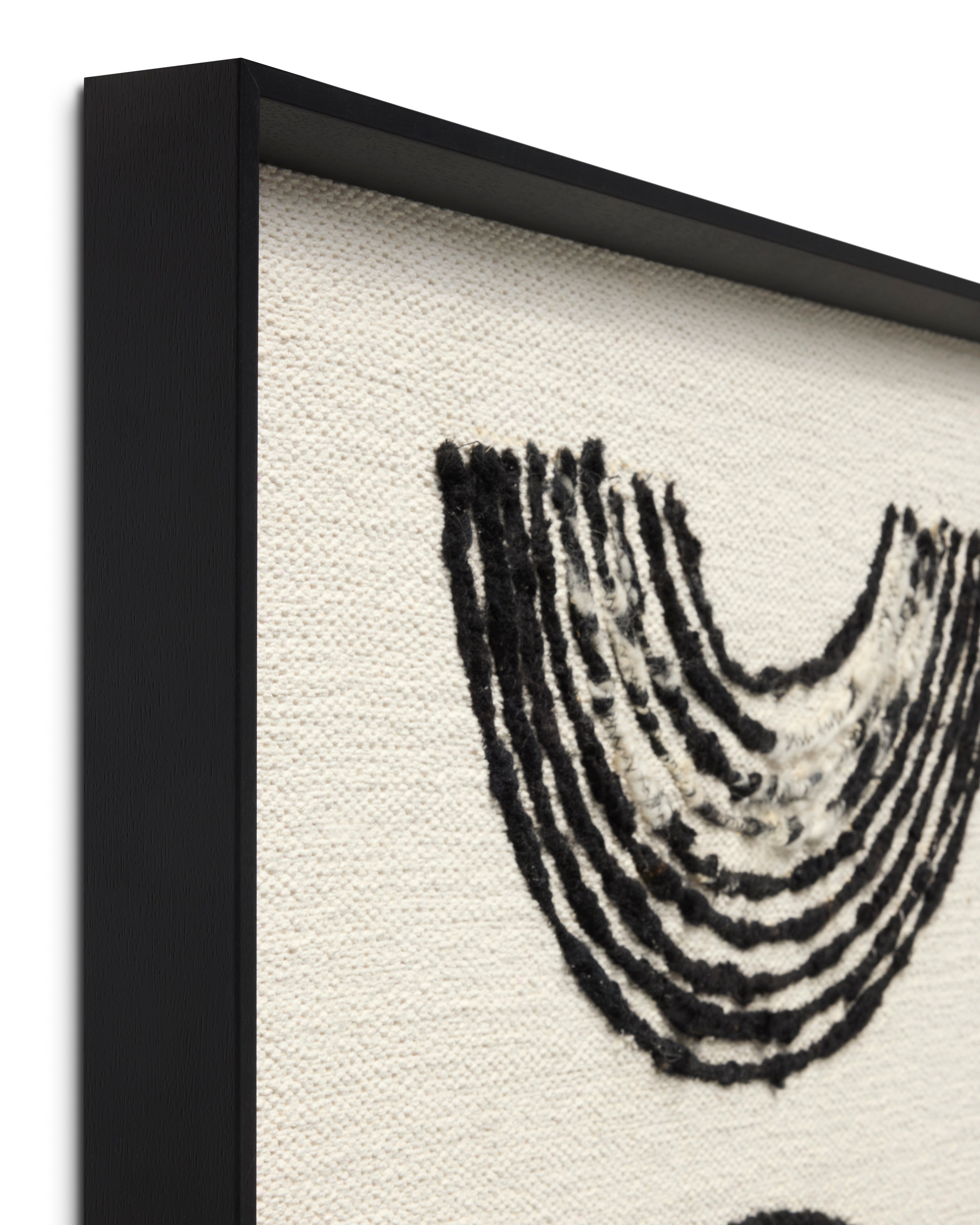 Loloi Chorus Black / Ivory 2'-9" x 3'-5" Wall Art