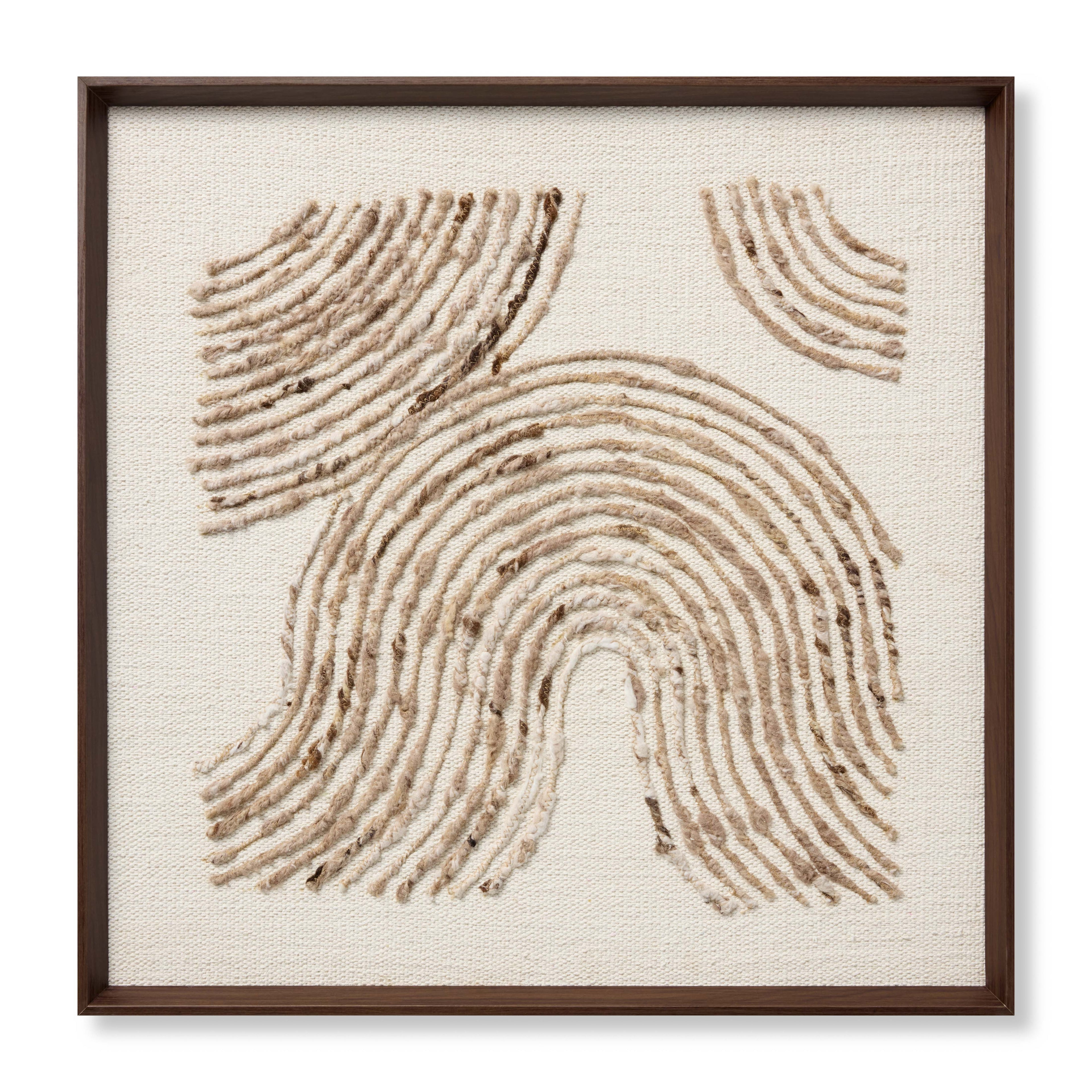 Loloi Flange Dark Brown 2'-9" x 2'-9" Wall Art