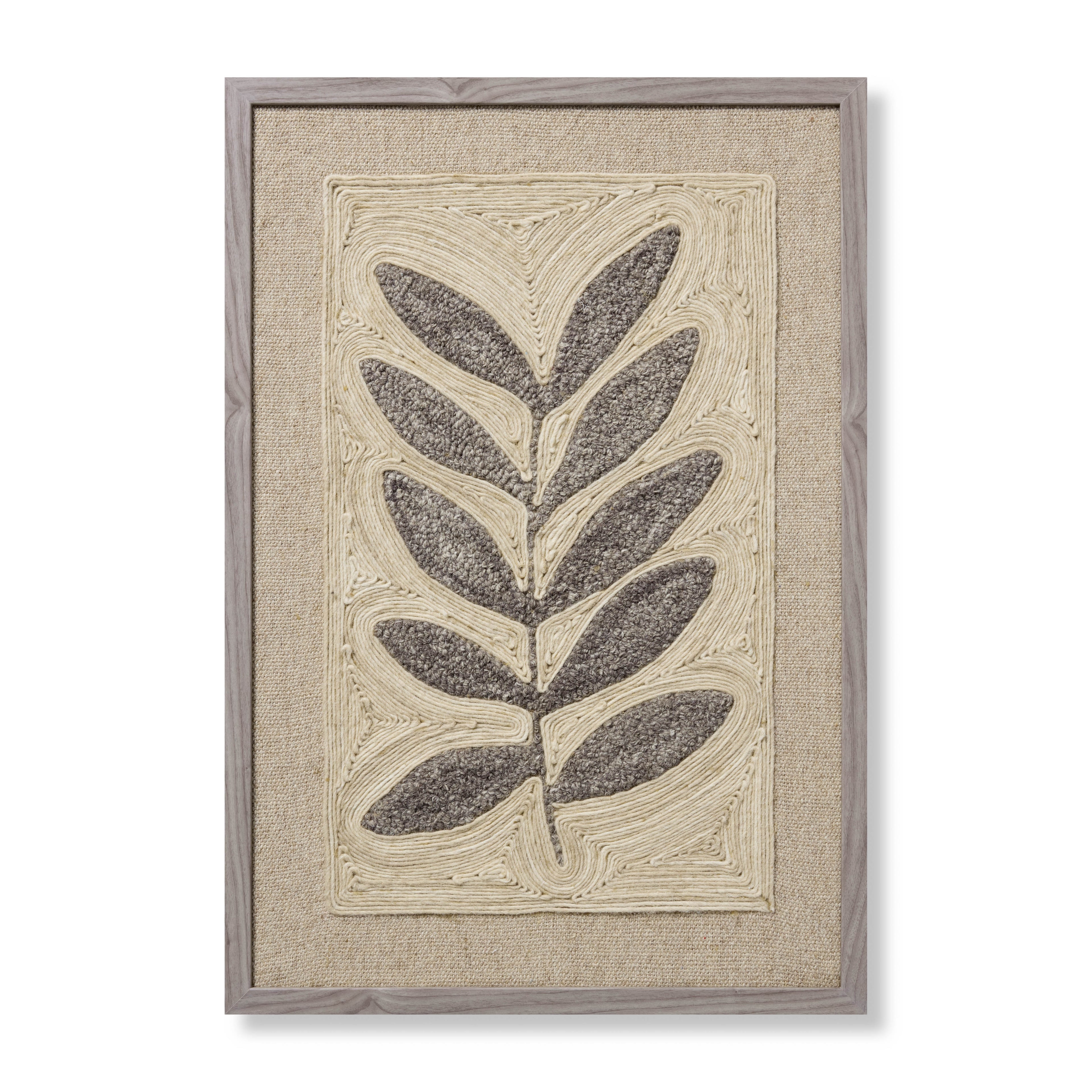Loloi Frond & Fog Grey 2'-2" x 3'-2" Wall Art