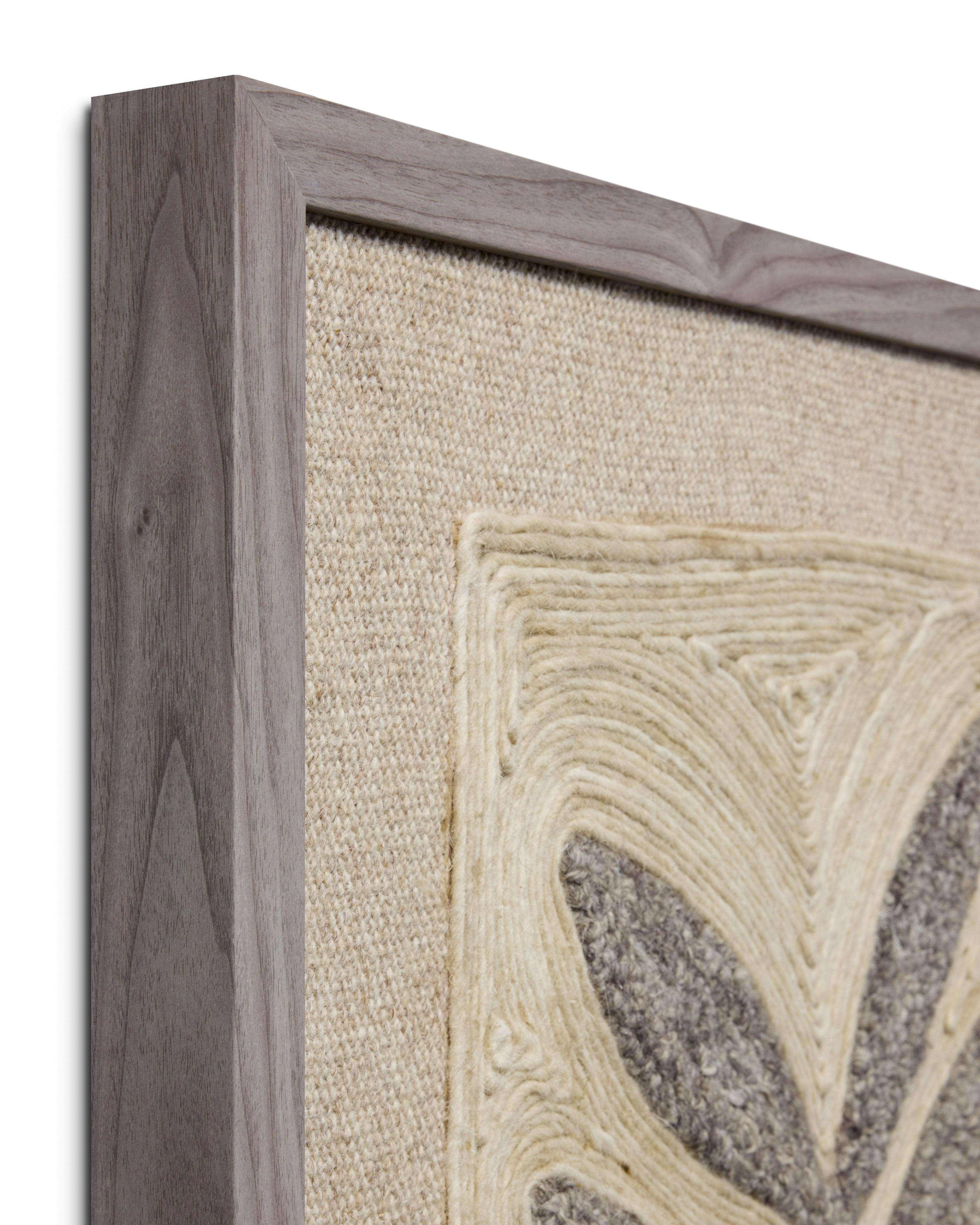 Loloi Frond & Fog Grey 2'-2" x 3'-2" Wall Art