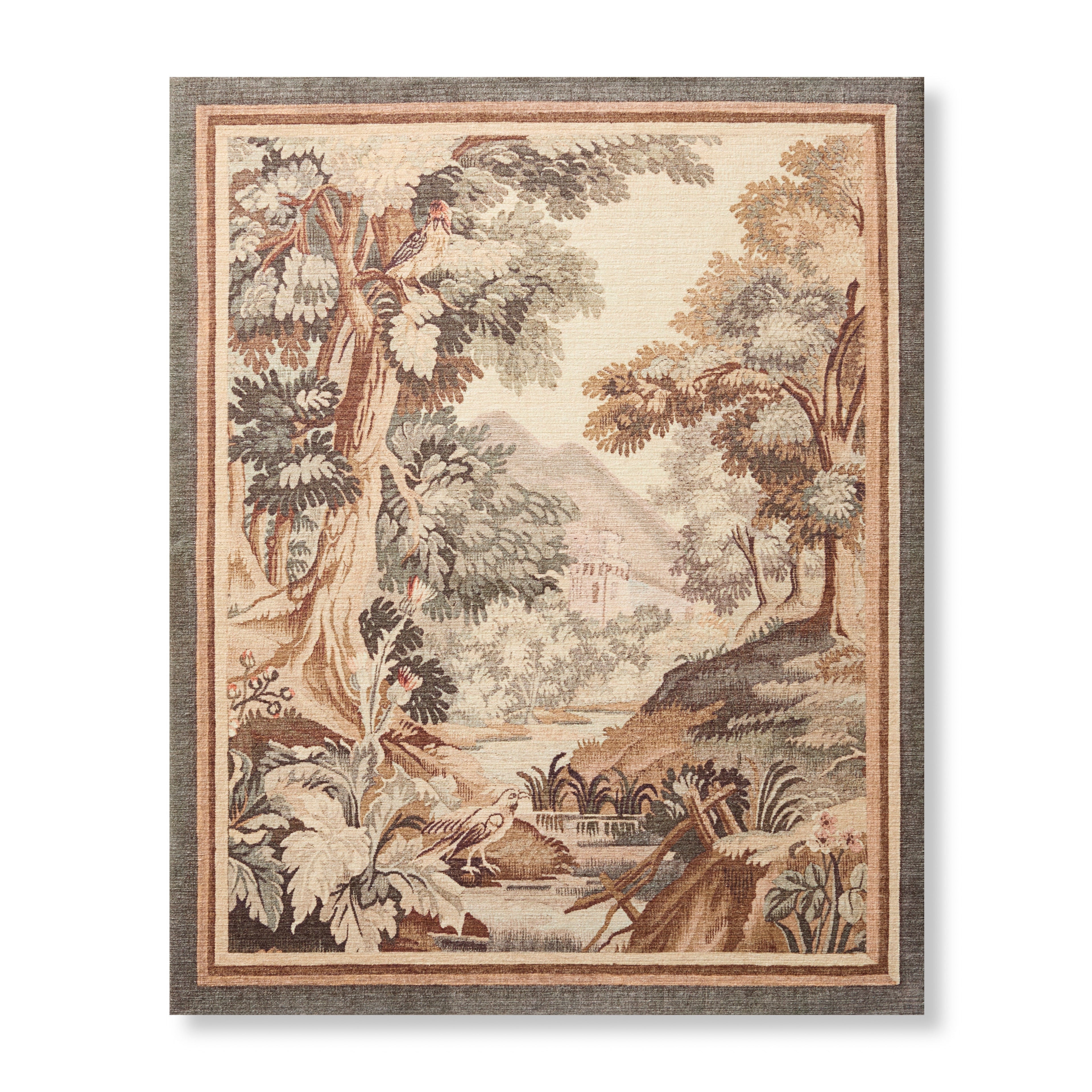 Loloi Riverside Village Beige / Green 2'-8" x 3'-4" Wall Art
