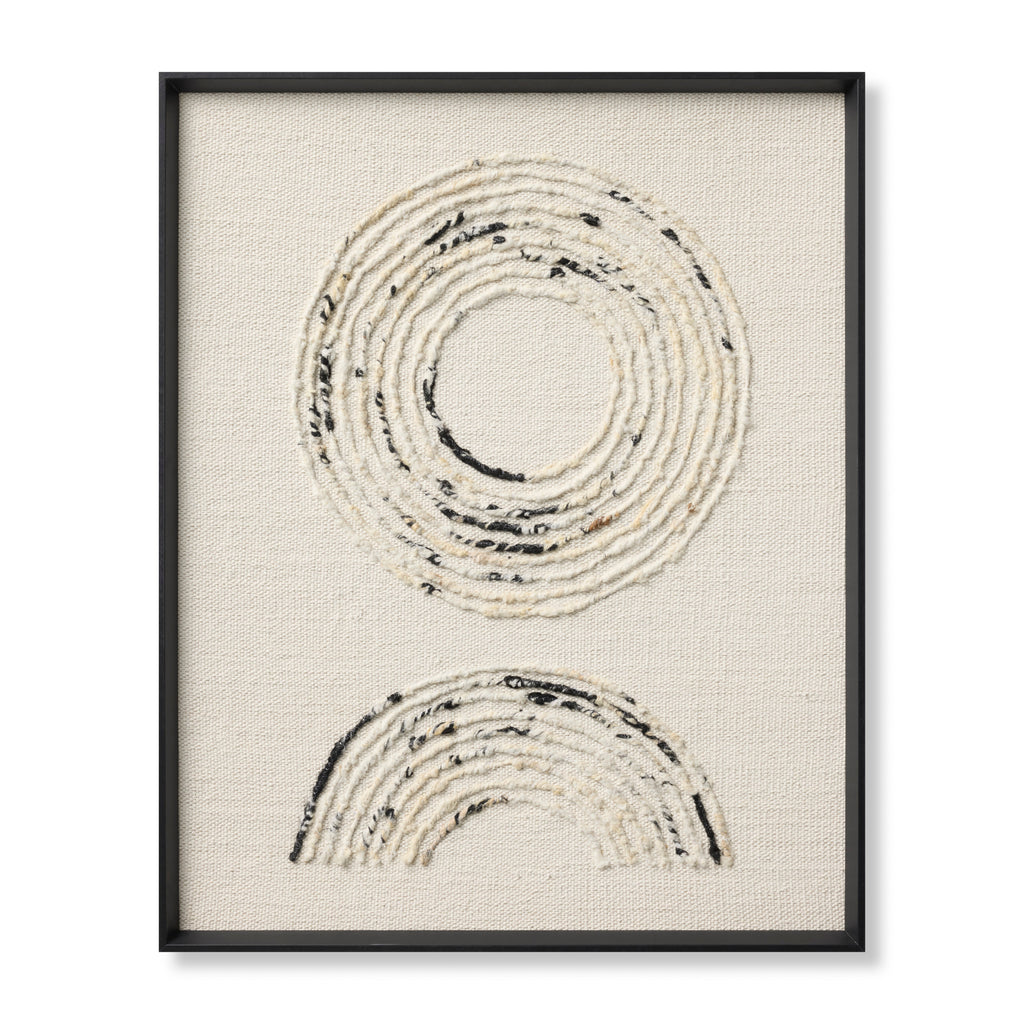 Loloi Verse Ivory / White 2'-9" x 3'-5" Wall Art