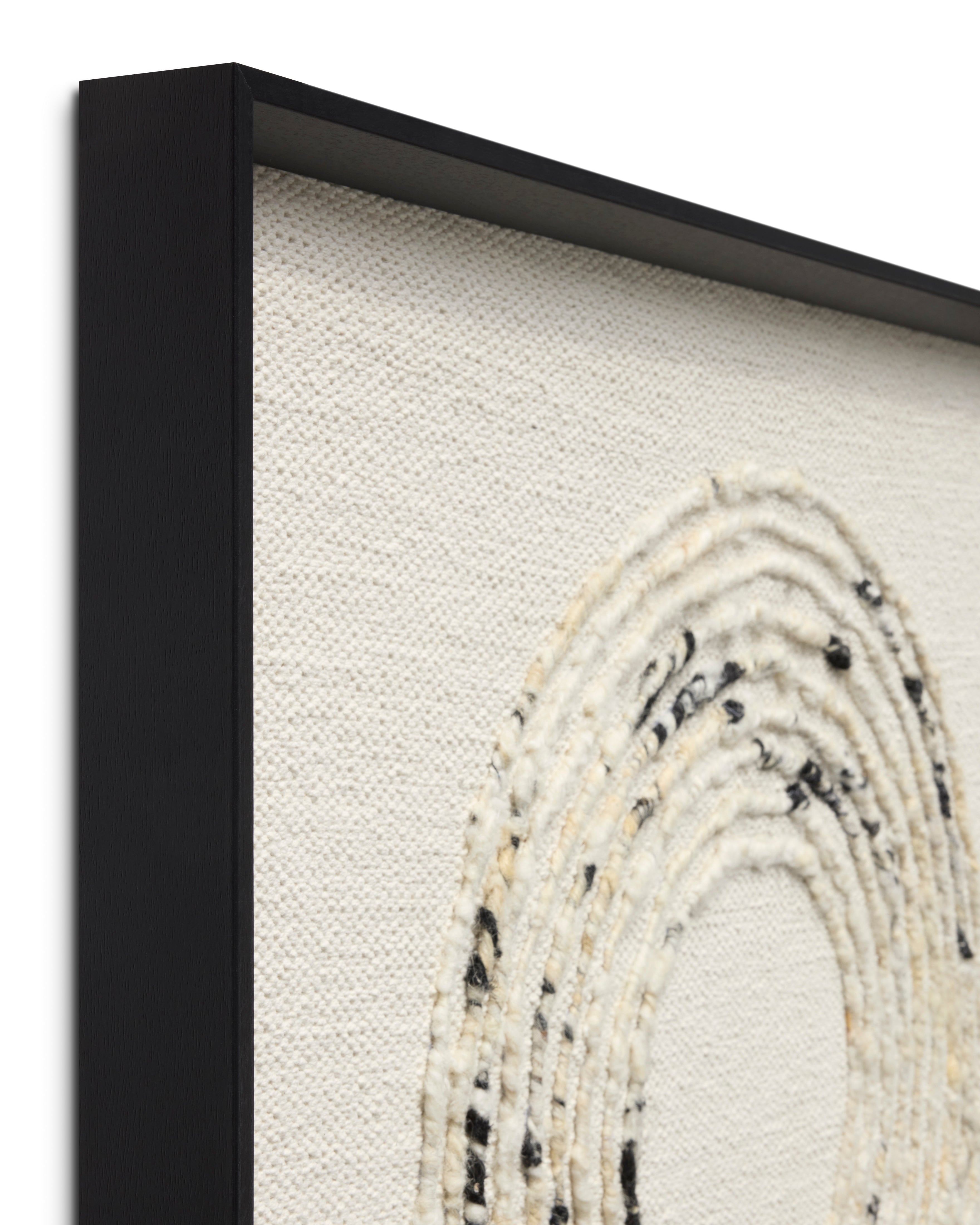 Loloi Verse Ivory / White 2'-9" x 3'-5" Wall Art