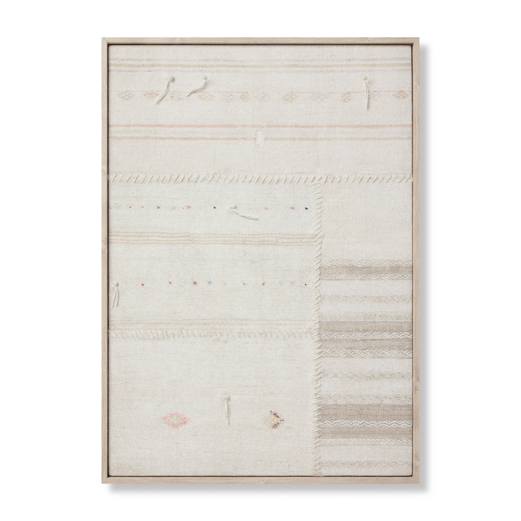 Loloi Rejuvinated Beige / Brown 2'-4" x 3'-3" Wall Art