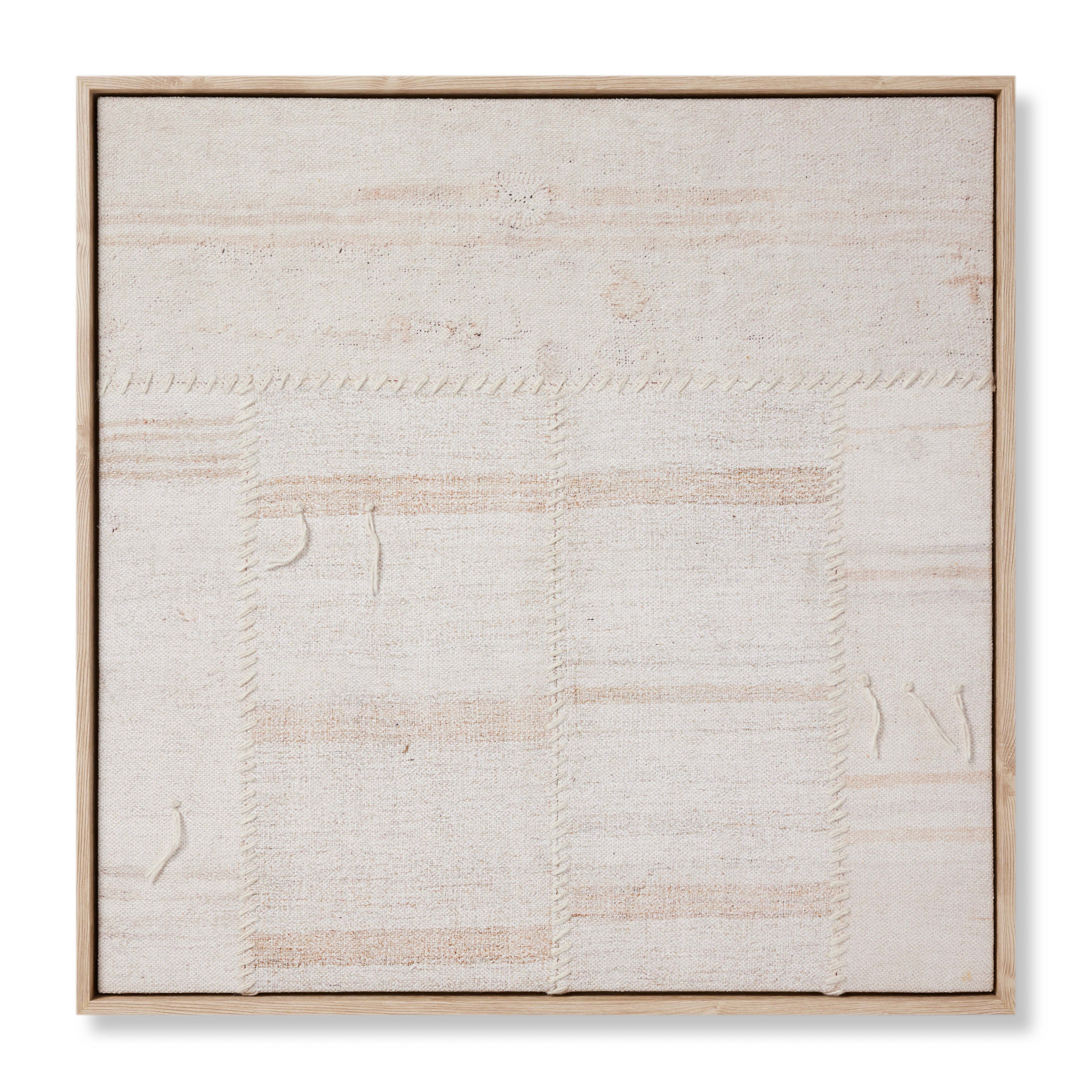 Loloi Reimaged Beige / Ivory 2'-8" x 2'-8" Wall Art