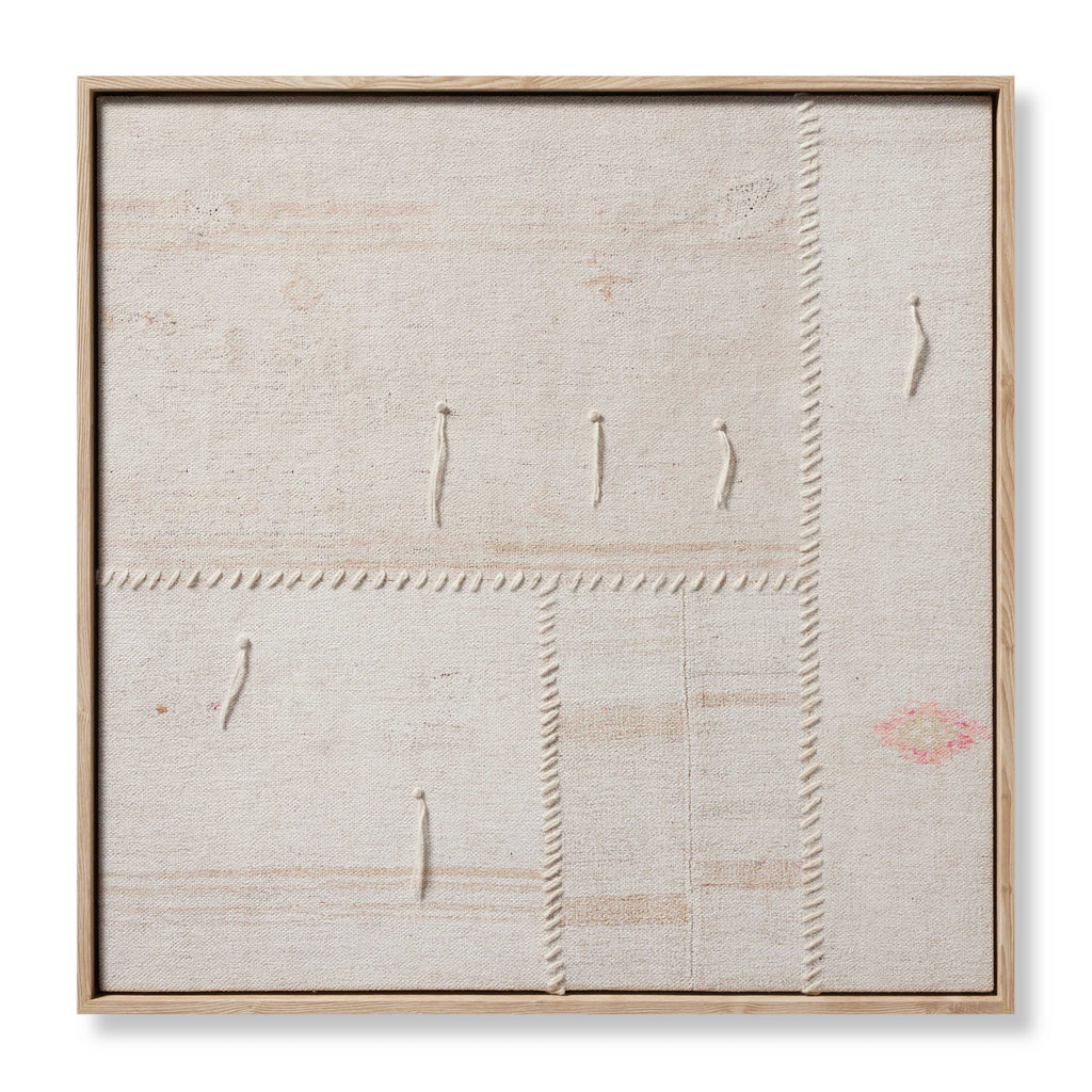 Loloi Revived Beige / Ivory 2'-8" x 2'-8" Wall Art
