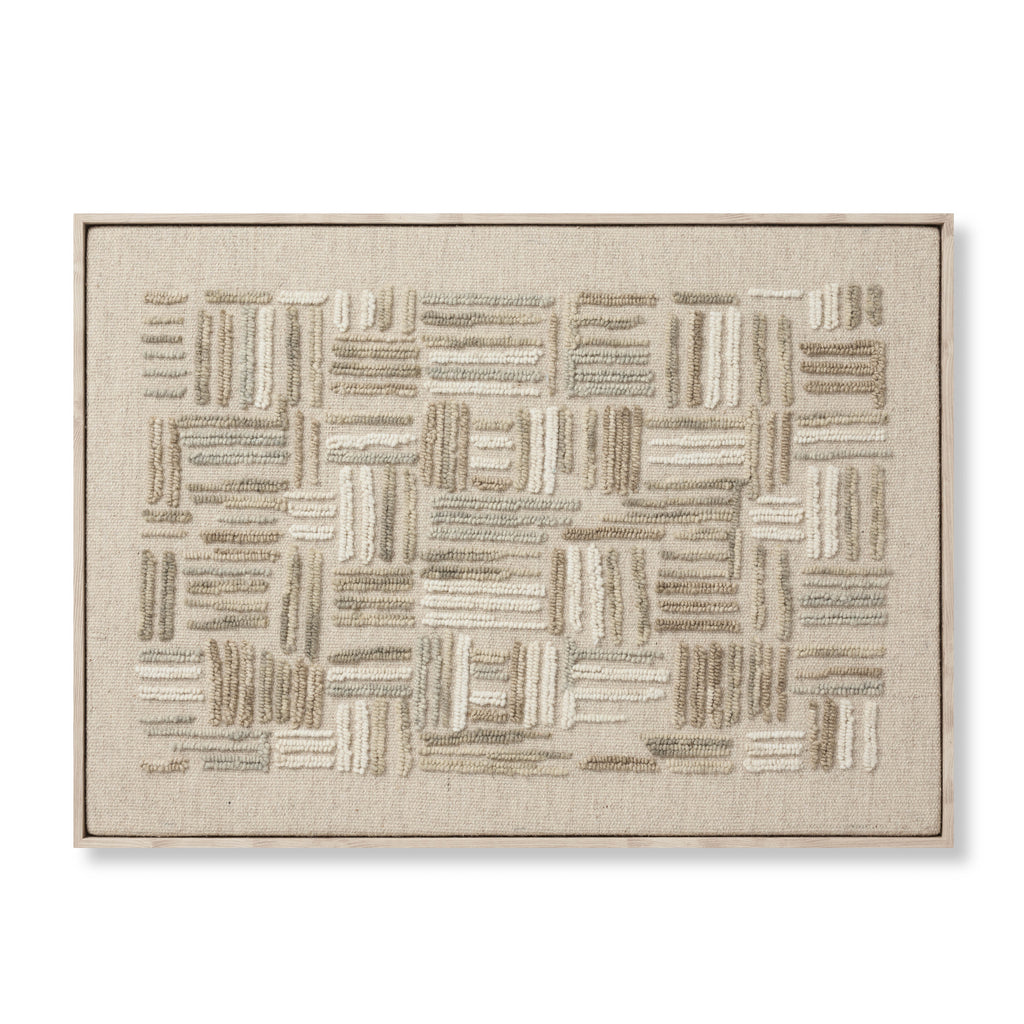 Loloi Perplexed Green / Ivory 3'-6" x 2'-6" Wall Art