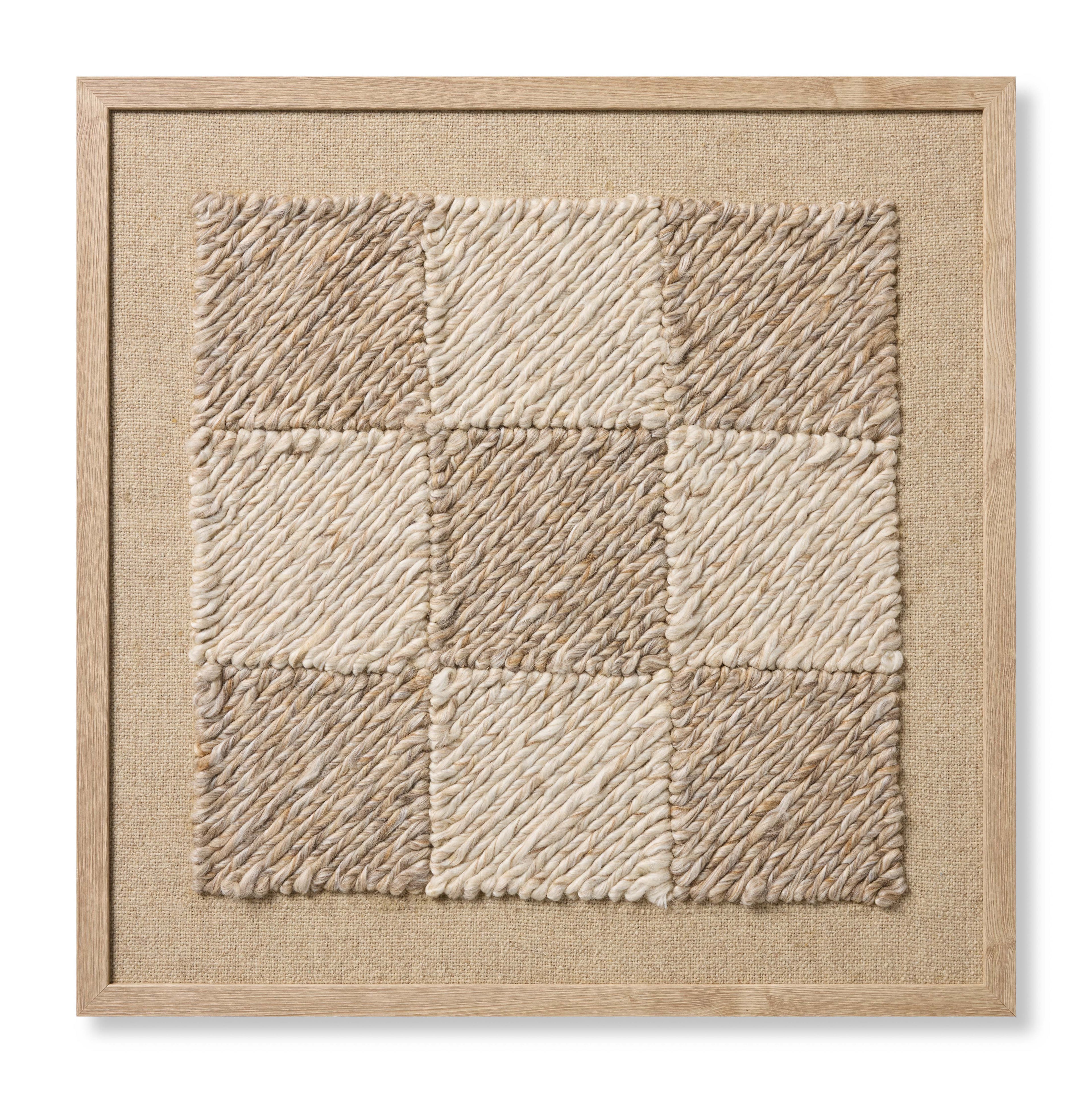 Loloi Caballero Beige / Ivory 2'-8" x 2'-8" Wall Art