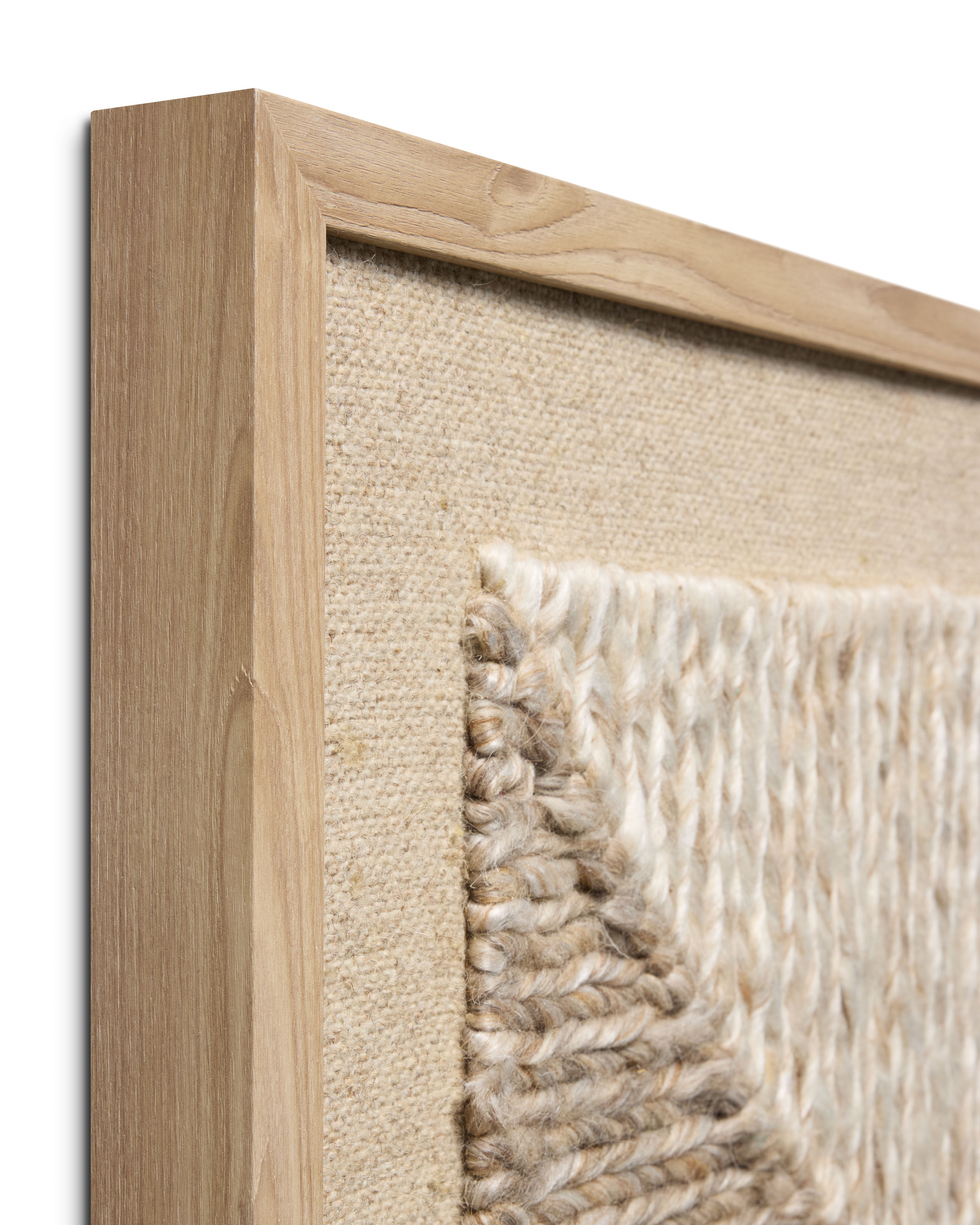 Loloi Diamante Beige / Ivory 2'-8" x 2'-8" Wall Art