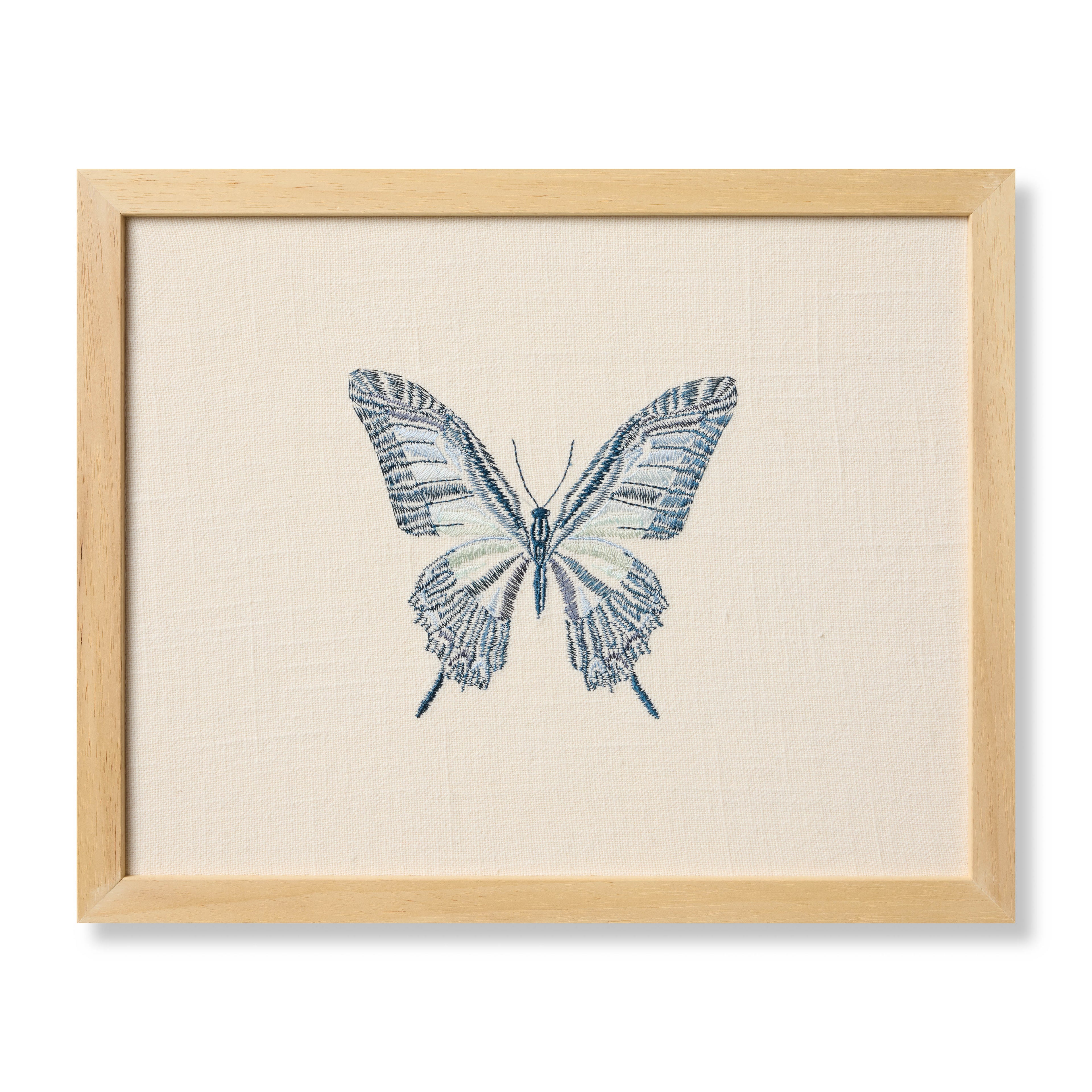 Loloi Butterfly Blue Ivory / Blue 1' x 1'-3" Wall Art
