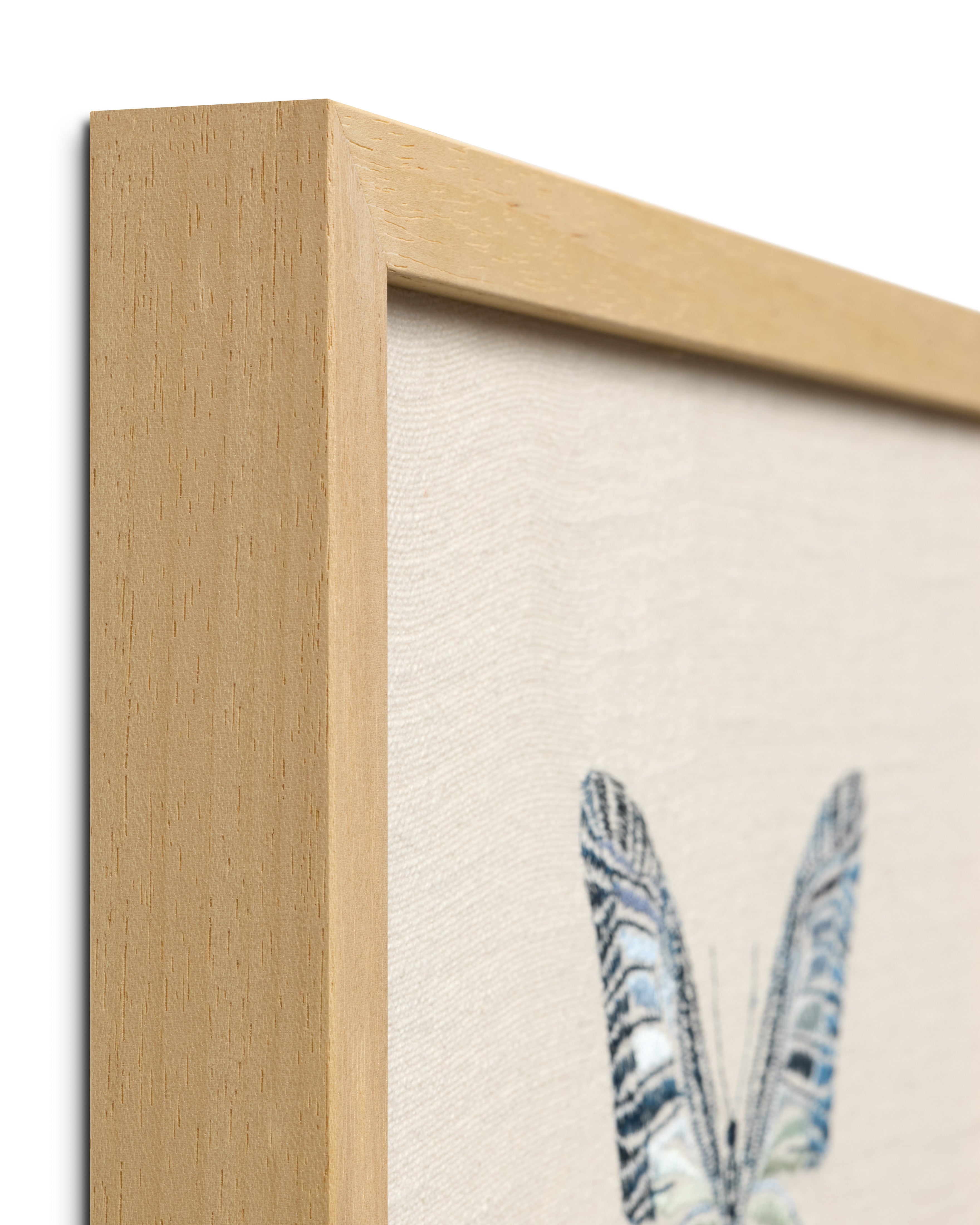 Loloi Butterfly Blue Ivory / Blue 1' x 1'-3" Wall Art