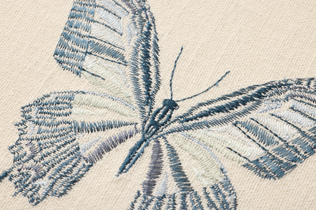 Loloi Butterfly Blue Ivory / Blue 1' x 1'-3" Wall Art
