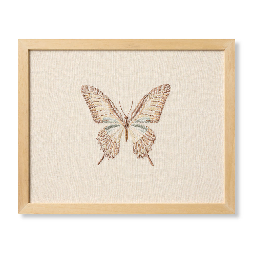 Loloi Butterfly Beige Ivory / Brown 1' x 1'-3" Wall Art