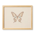Loloi Butterfly Beige Ivory / Brown 1' x 1'-3" Wall Art