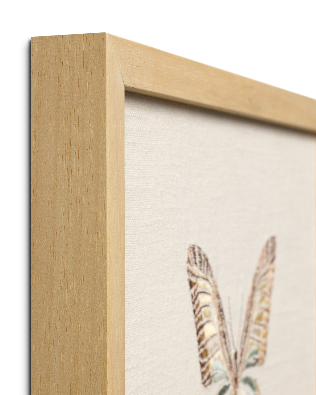 Loloi Butterfly Beige Ivory / Brown 1' x 1'-3" Wall Art