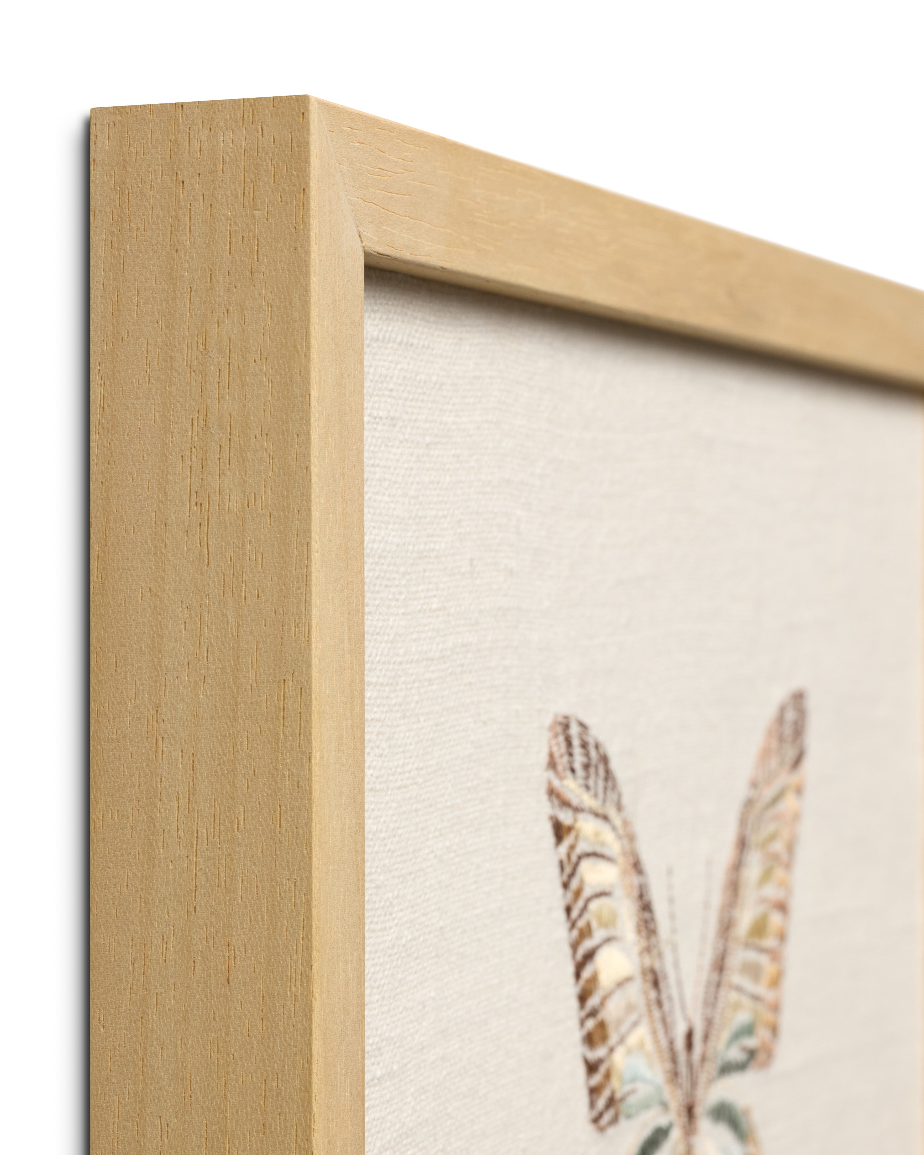 Loloi Butterfly Beige Ivory / Brown 1' x 1'-3" Wall Art