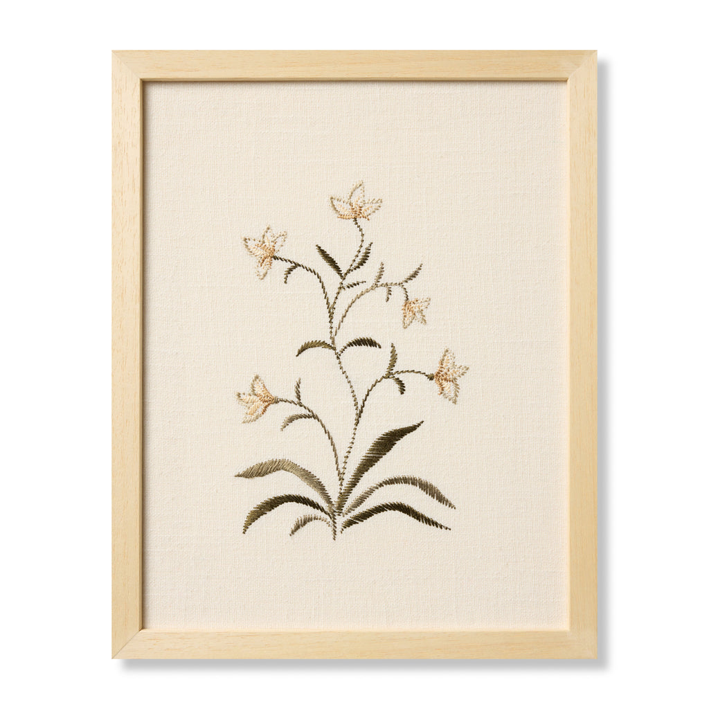 Loloi Pixie Flowers Beige Beige / Green 1' x 1'-3" Wall Art