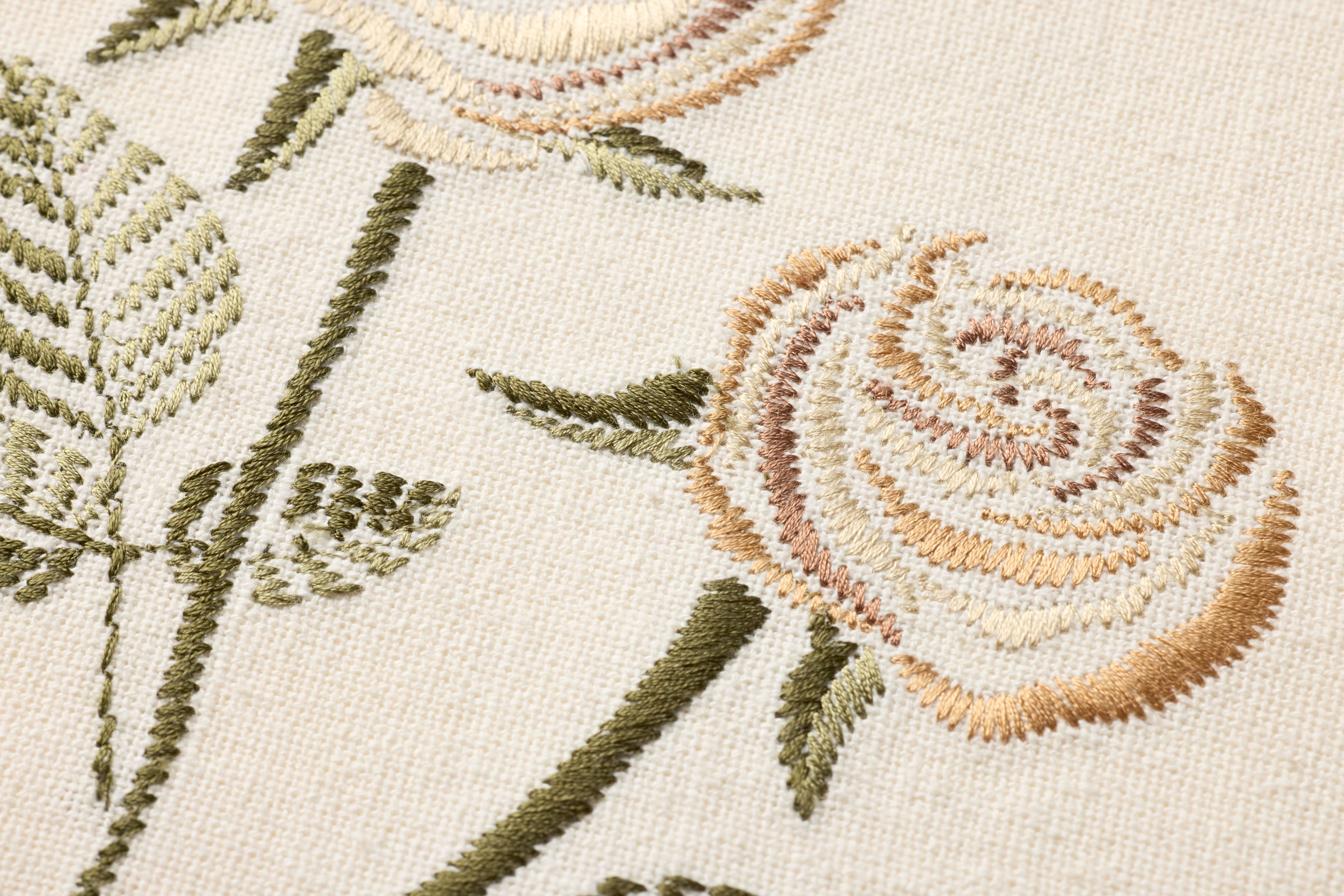 Loloi Rose Bud Beige Beige / Green 1' x 1'-3" Wall Art