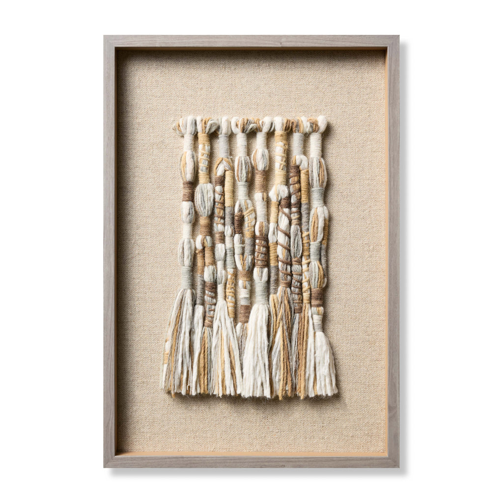 Loloi Nordic Braids Grey 2'-2" x 3'-2" Wall Art