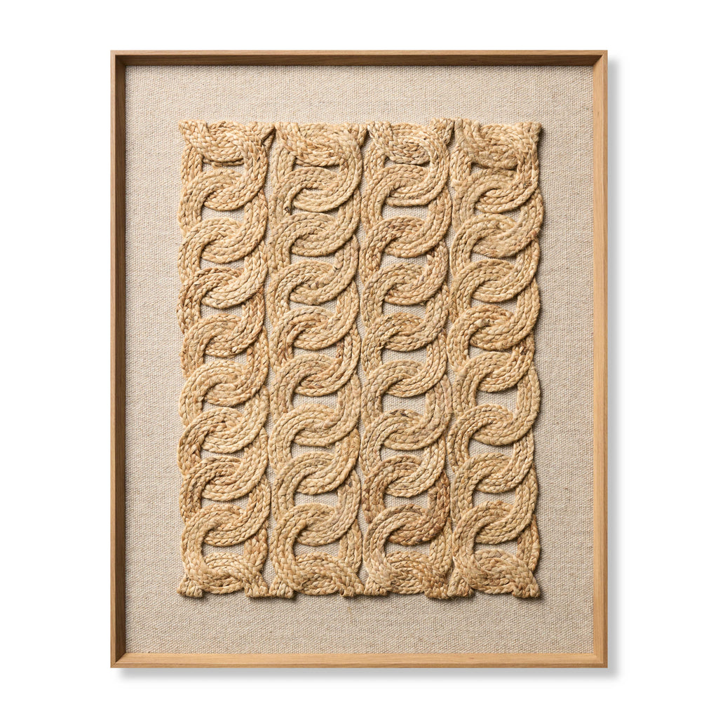 Loloi Rustic Ropes Natural 2'-9" x 3'-5" Wall Art