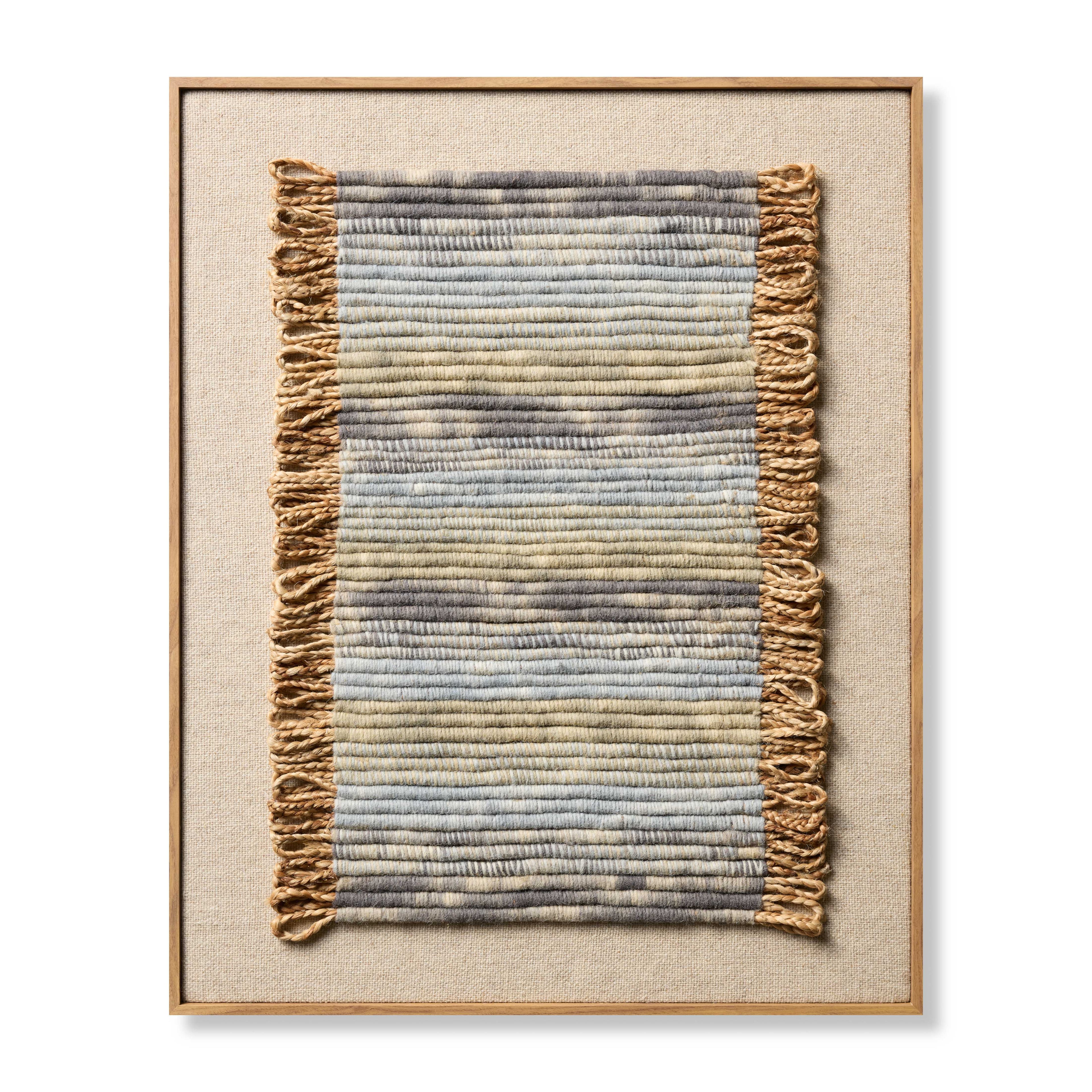 Loloi Oceano Natural 2'-9" x 3'-5" Wall Art