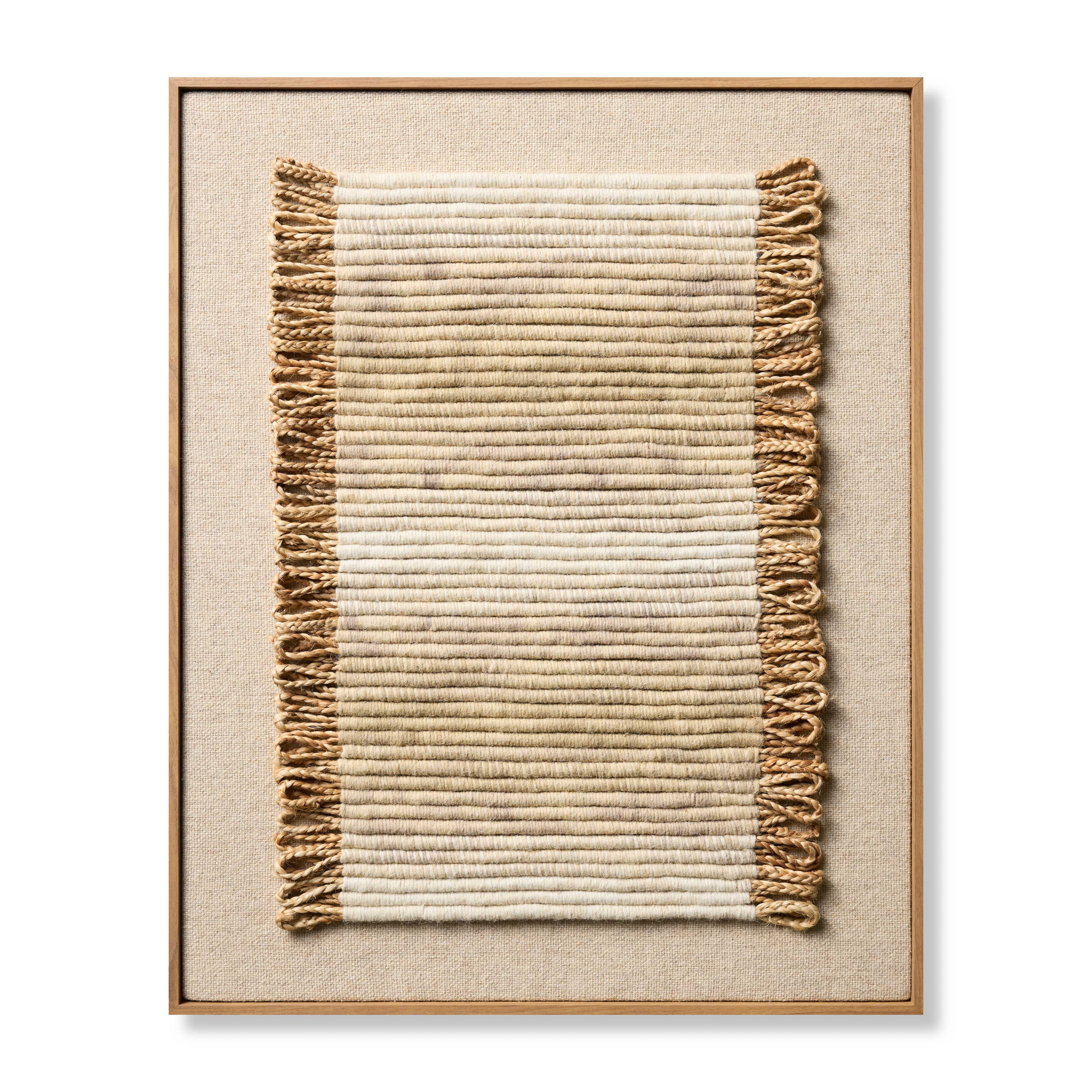 Loloi Nube Natural 2'-9" x 3'-5" Wall Art