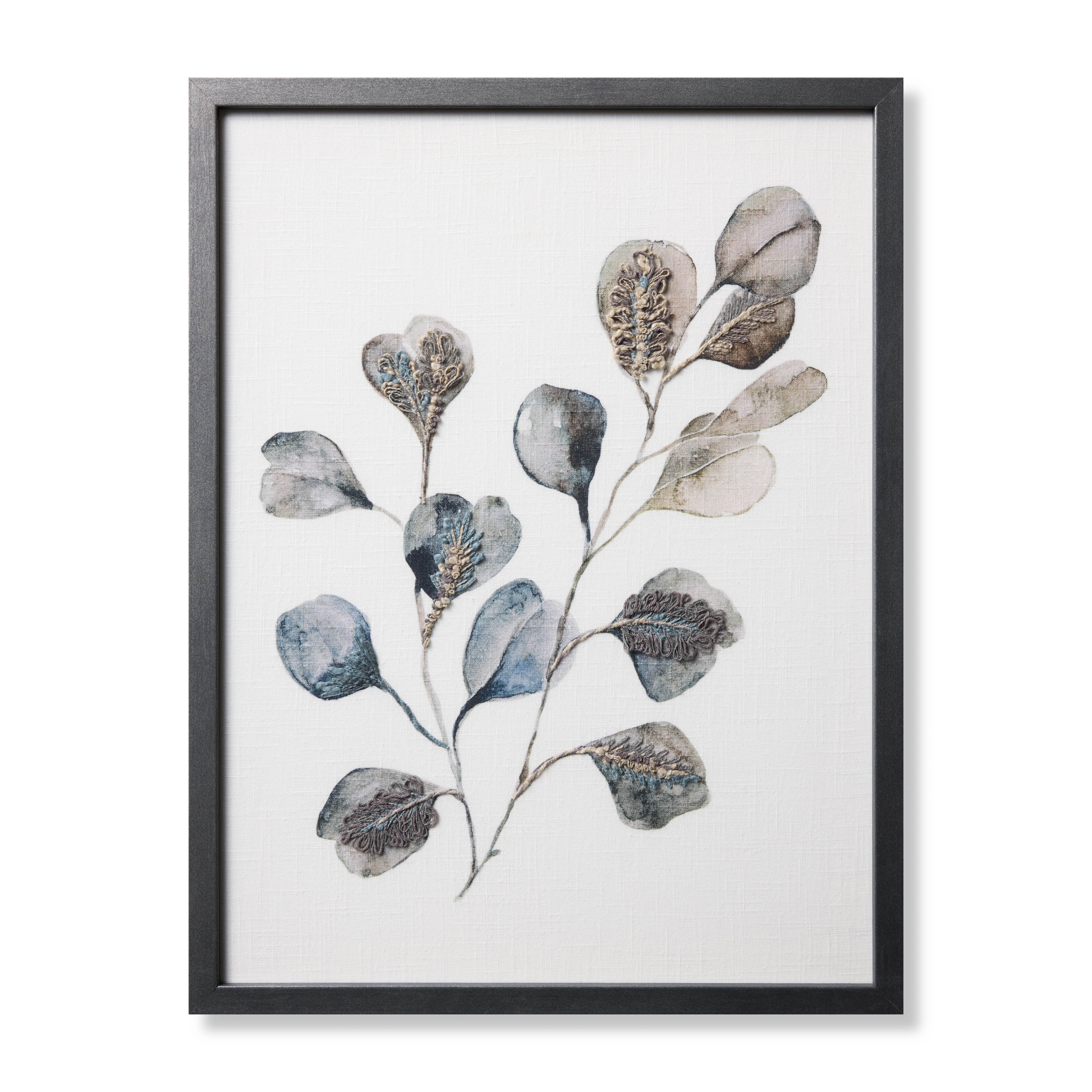 Loloi Dancing Flora Dk. Grey 1'-7" x 2'-1" Wall Art