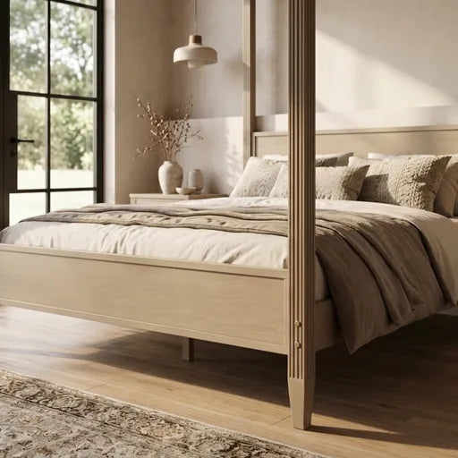 Four Poster Bed All Sizes  Modern Wooden Bed Frame