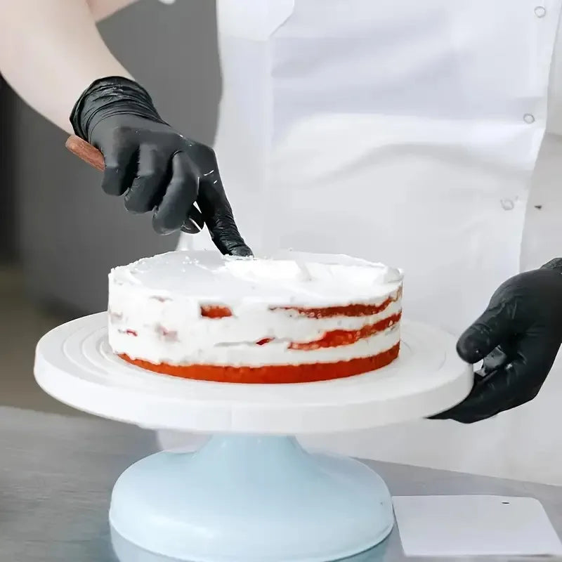 100PCS,Disposable Nitrile Black Gloves - Tear-Resistant, Durable, Ideal for Cooking, Food Handling & Dough Kneading