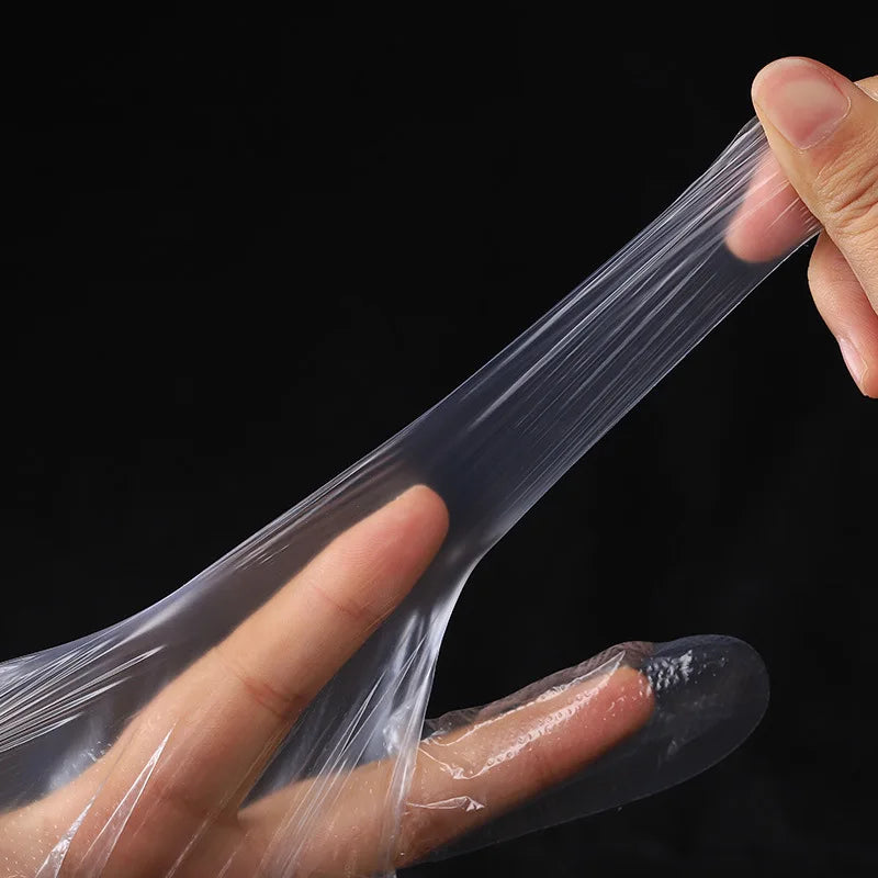 Disposable Clear TPE Gloves – Oil-Resistant, Food-Handling Gloves for Cooking, Cleaning & Meals, Latex-Free & Powder-Free