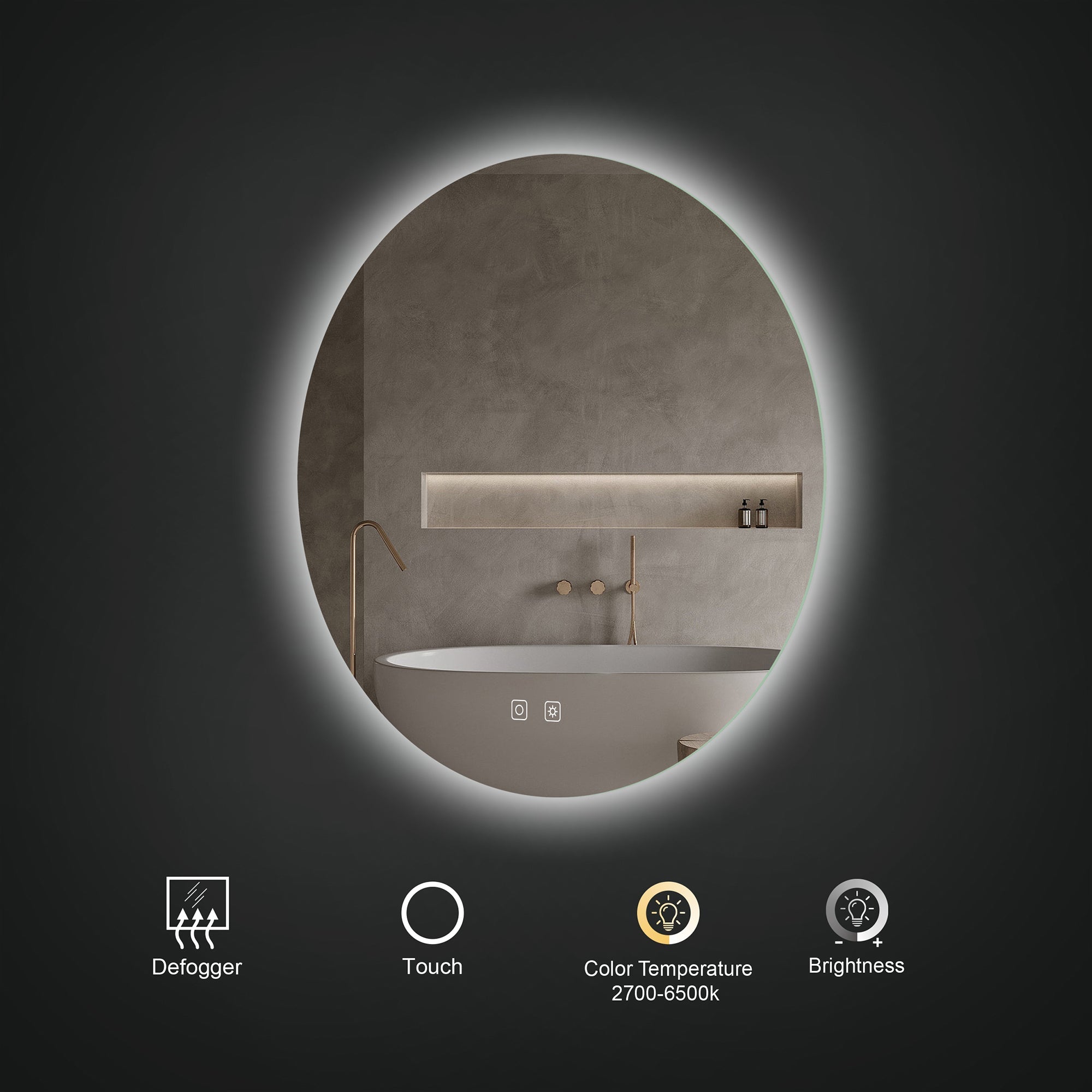 ICO Bath Atlas 36" LED Mirror
