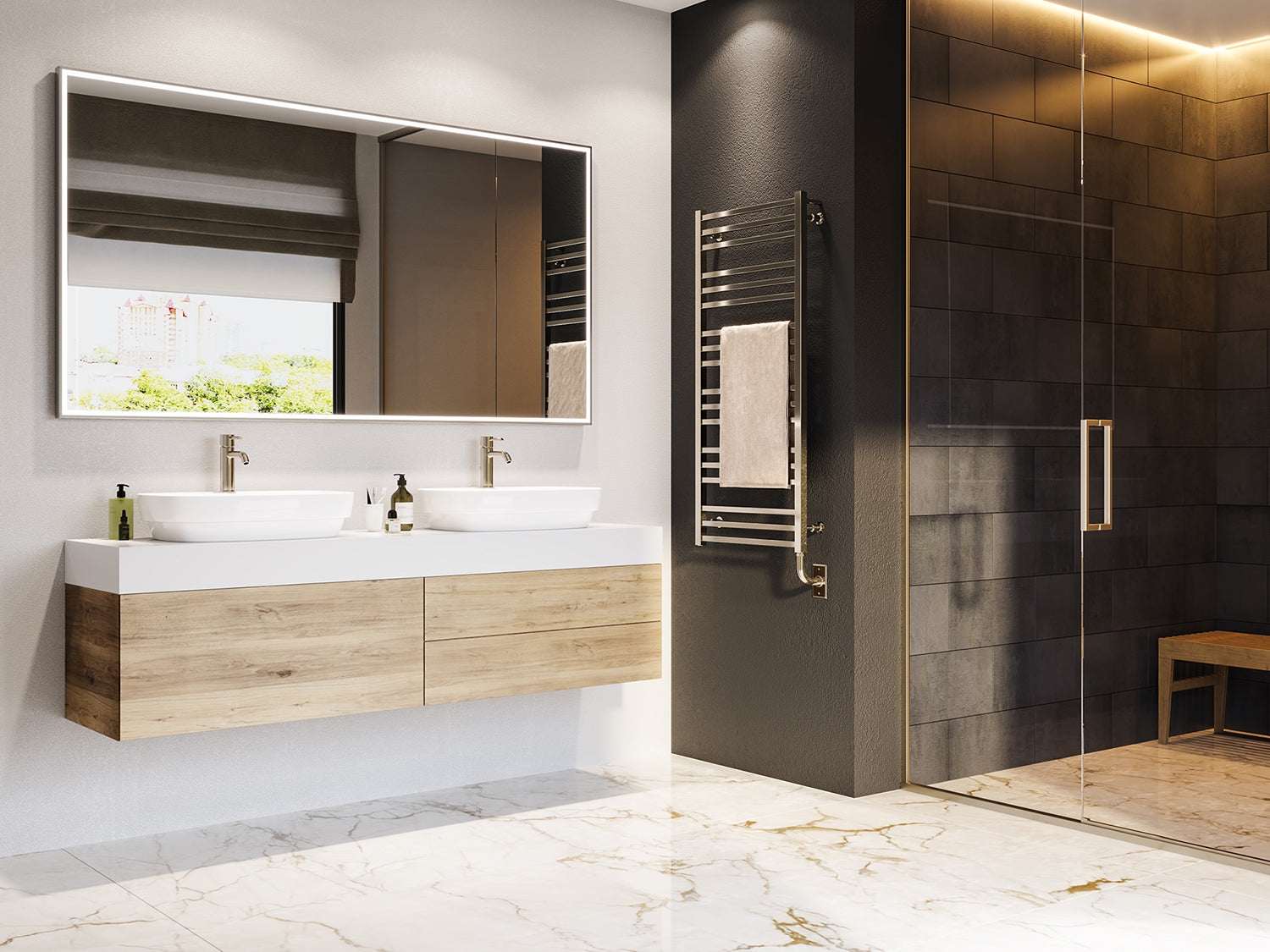 ICO Bath 23.5" x 31" Avento Towel Warmer