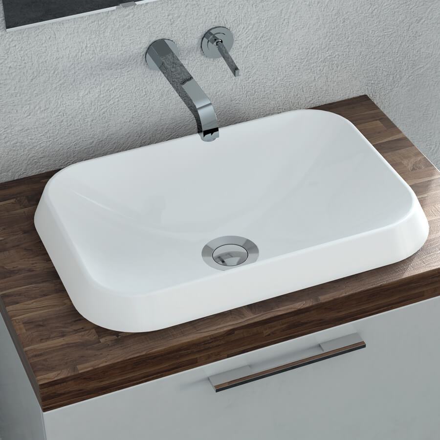 ICO Bath Rossini Rectangle Vessel Sink
