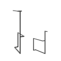 ICO Bath Accent Decorative Leg Set with Towel Holder