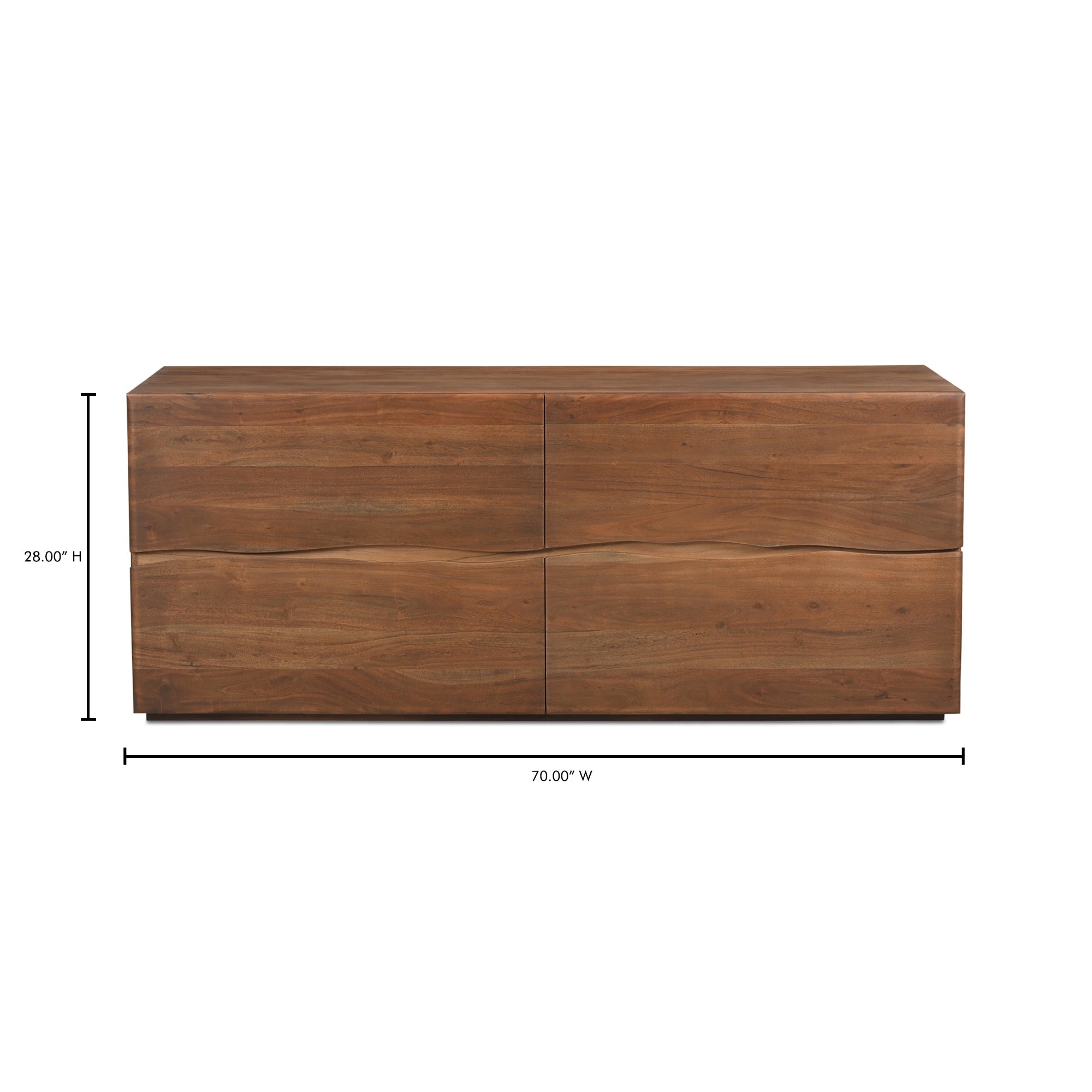 Moe's Home Watson 4 Drawer Dresser Brown