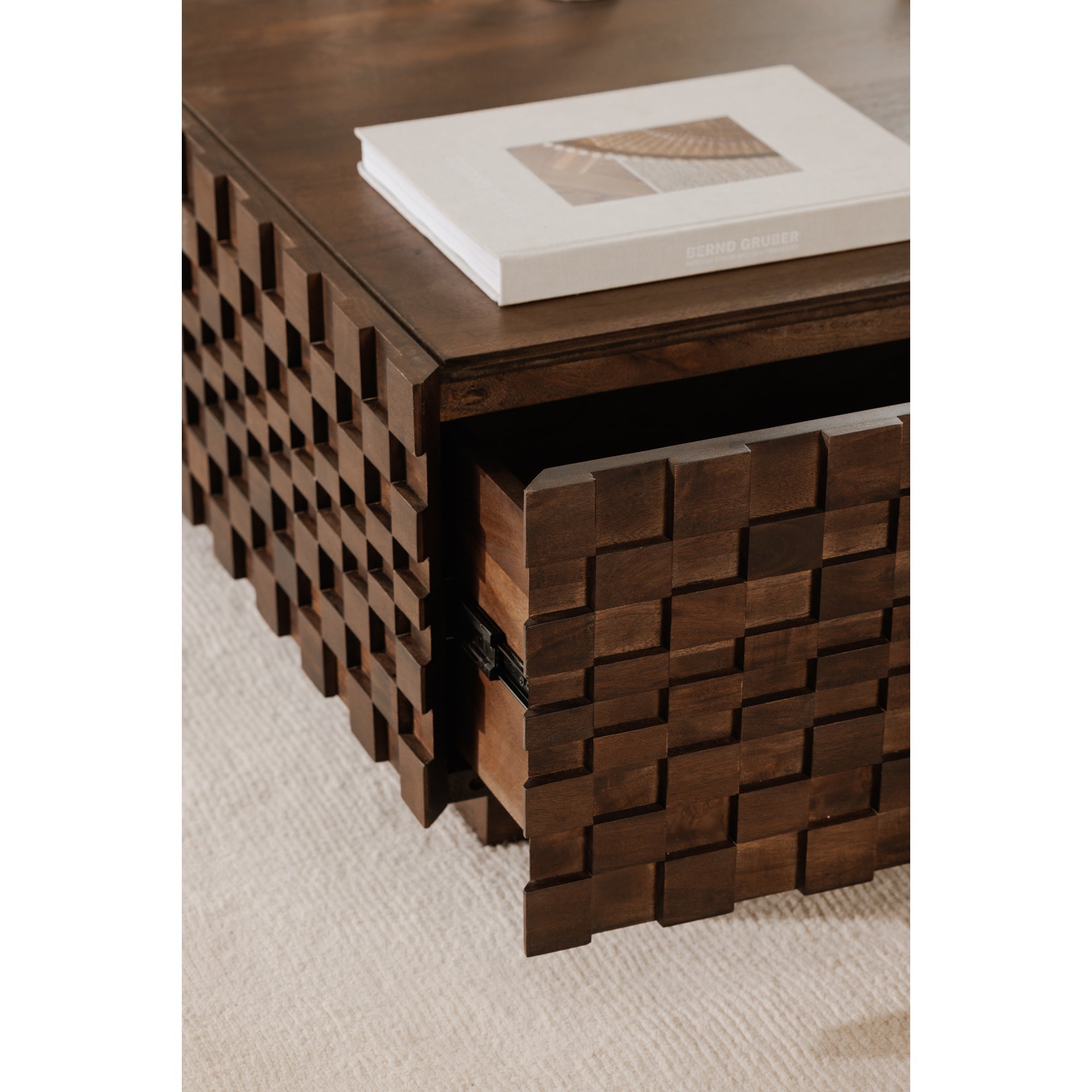Moe's Home Easton Storage Coffee Table Brown