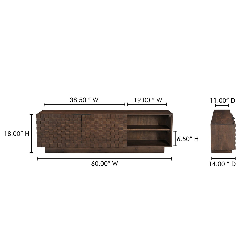 Moe's Home Easton Media Cabinet Brown