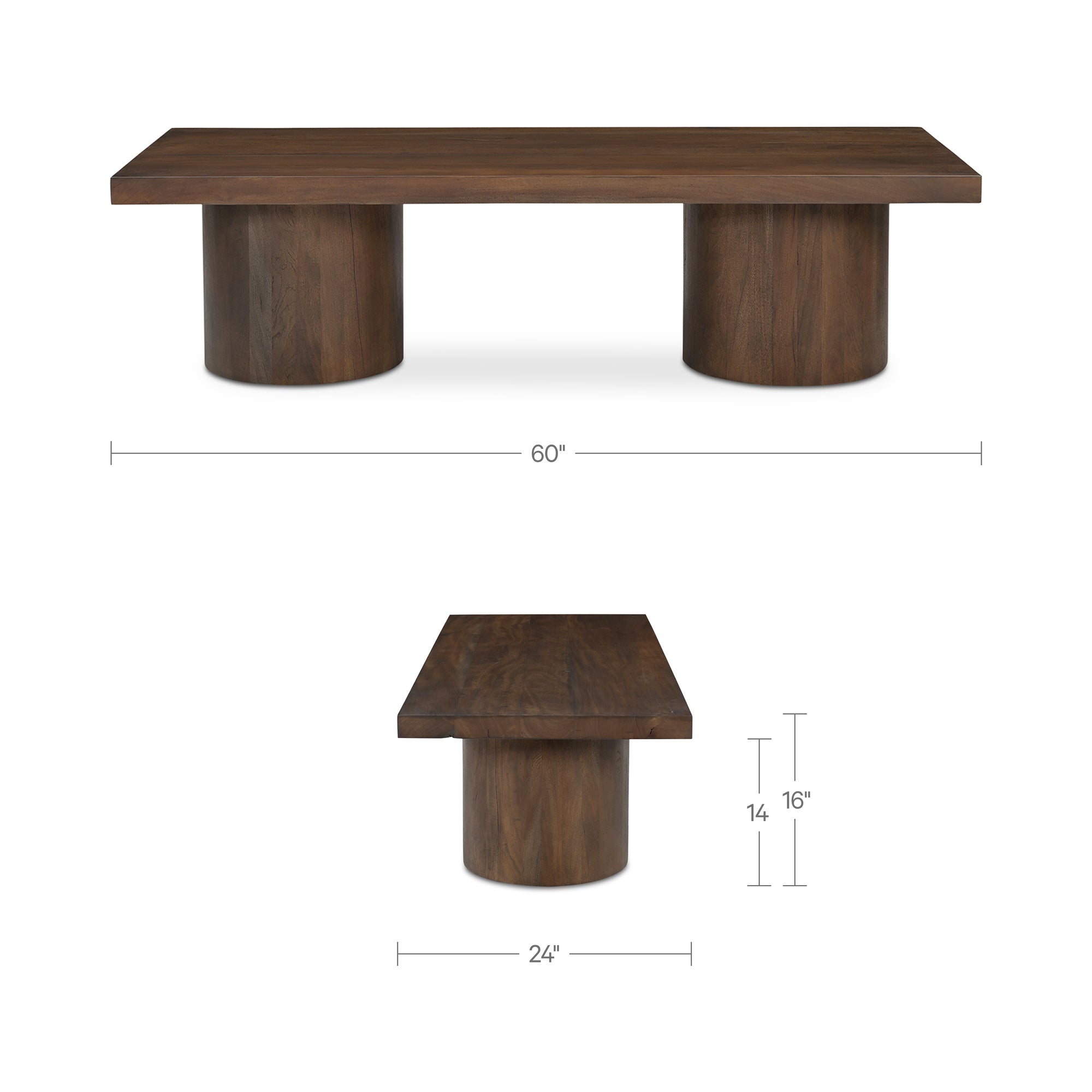 Moe's Home Hadley Coffee Table Warm Brown