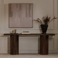 Moe's Home Hadley Console Table Warm Brown