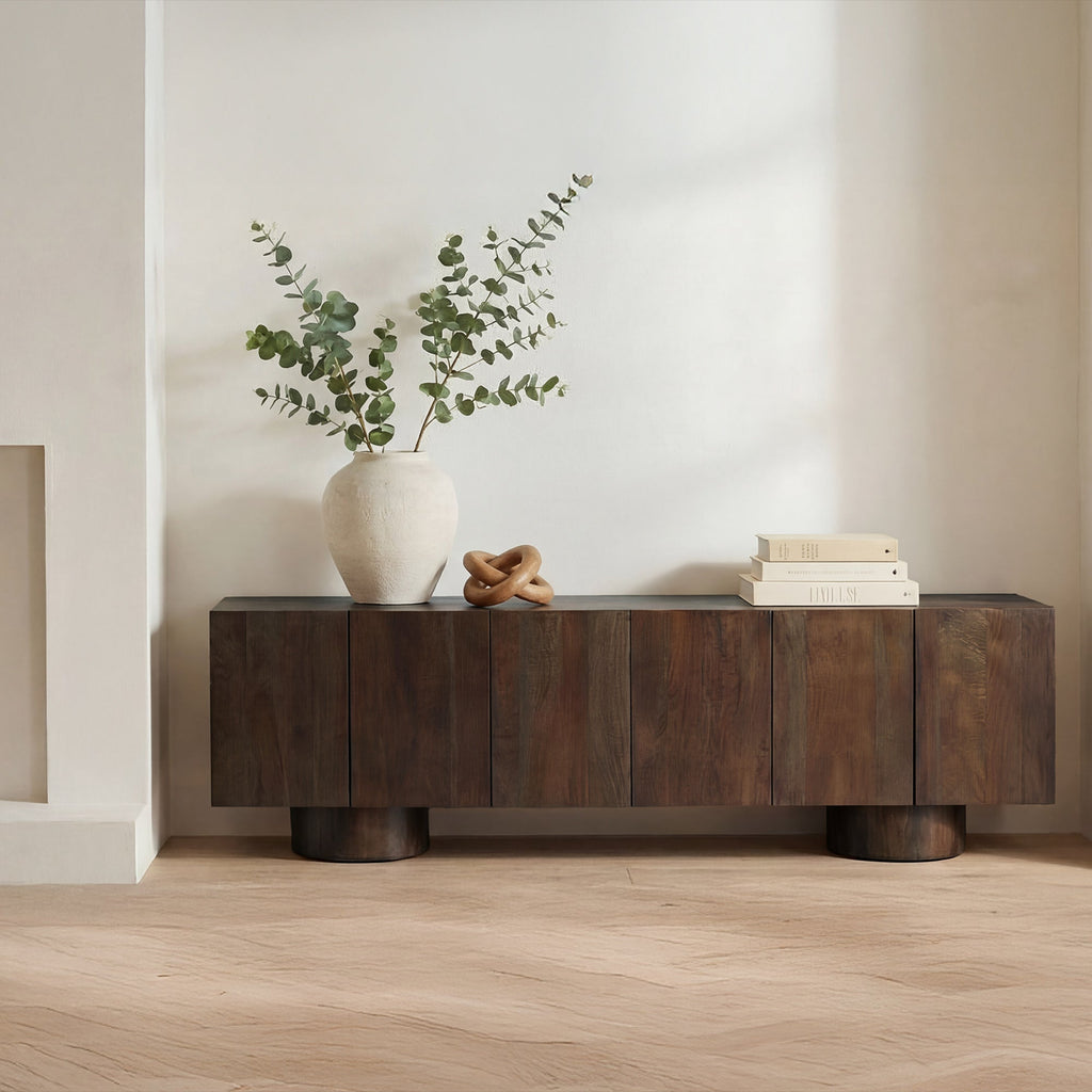 Moe's Home Hadley Media Unit Warm Brown