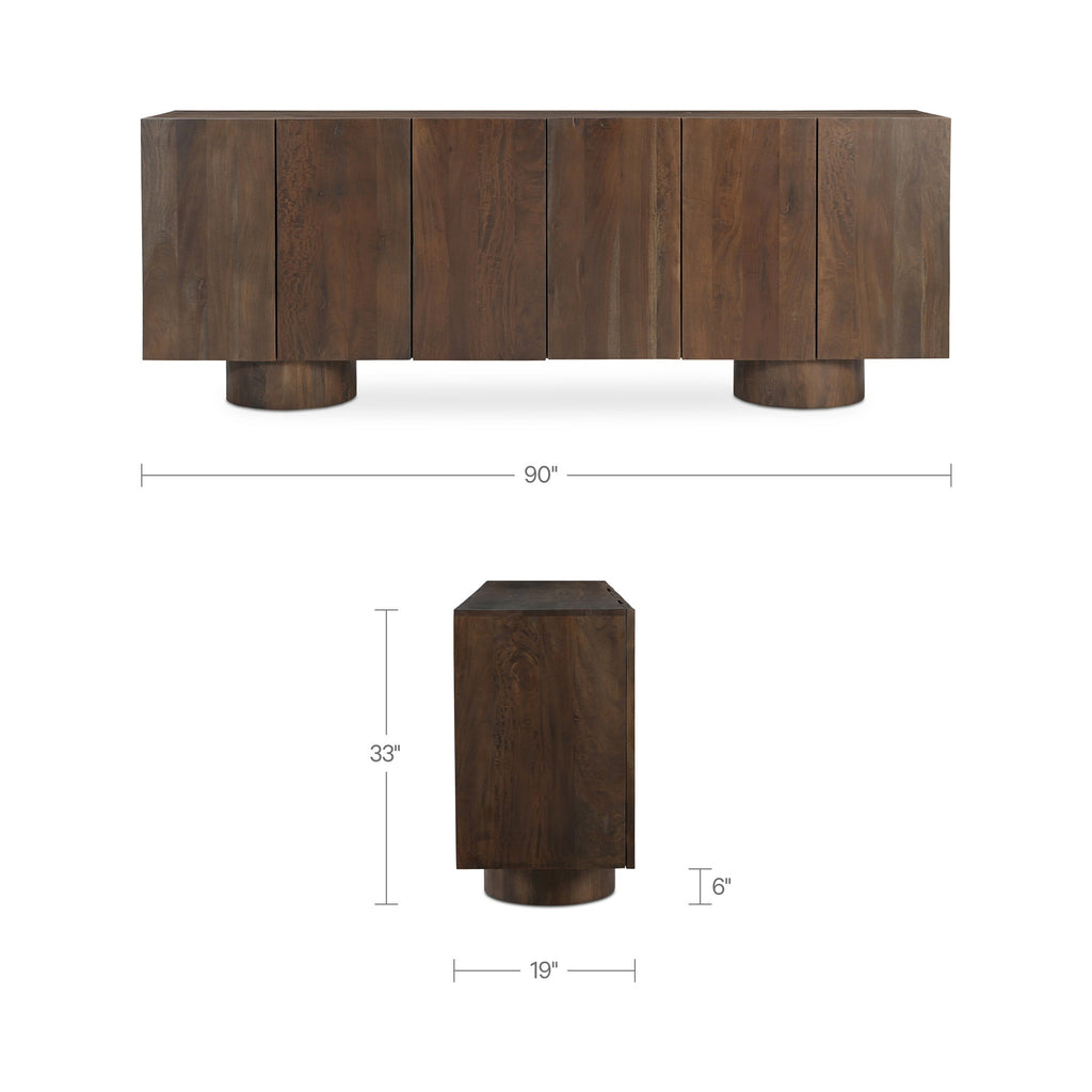Moe's Home Hadley Sideboard Warm Brown