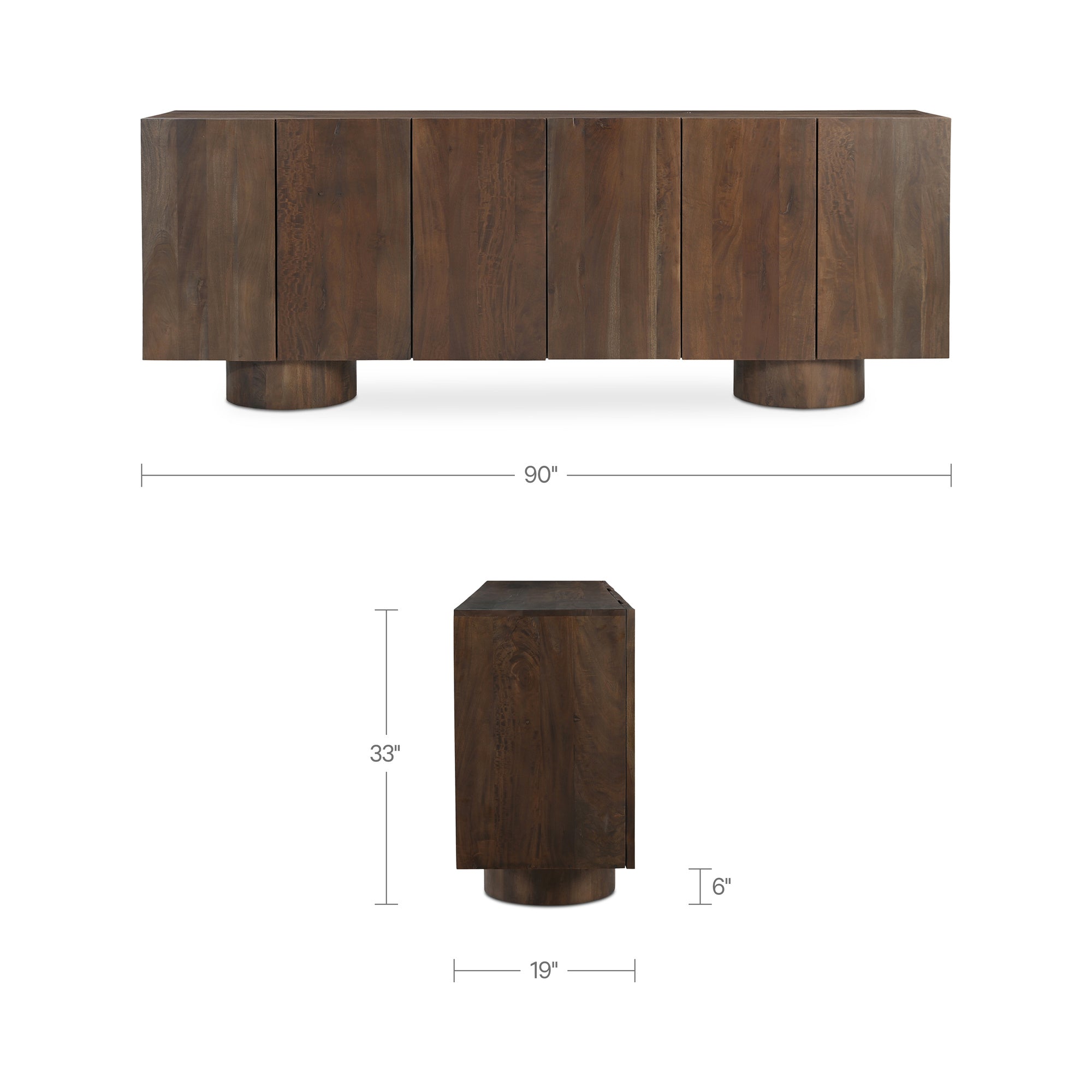 Moe's Home Hadley Sideboard Warm Brown