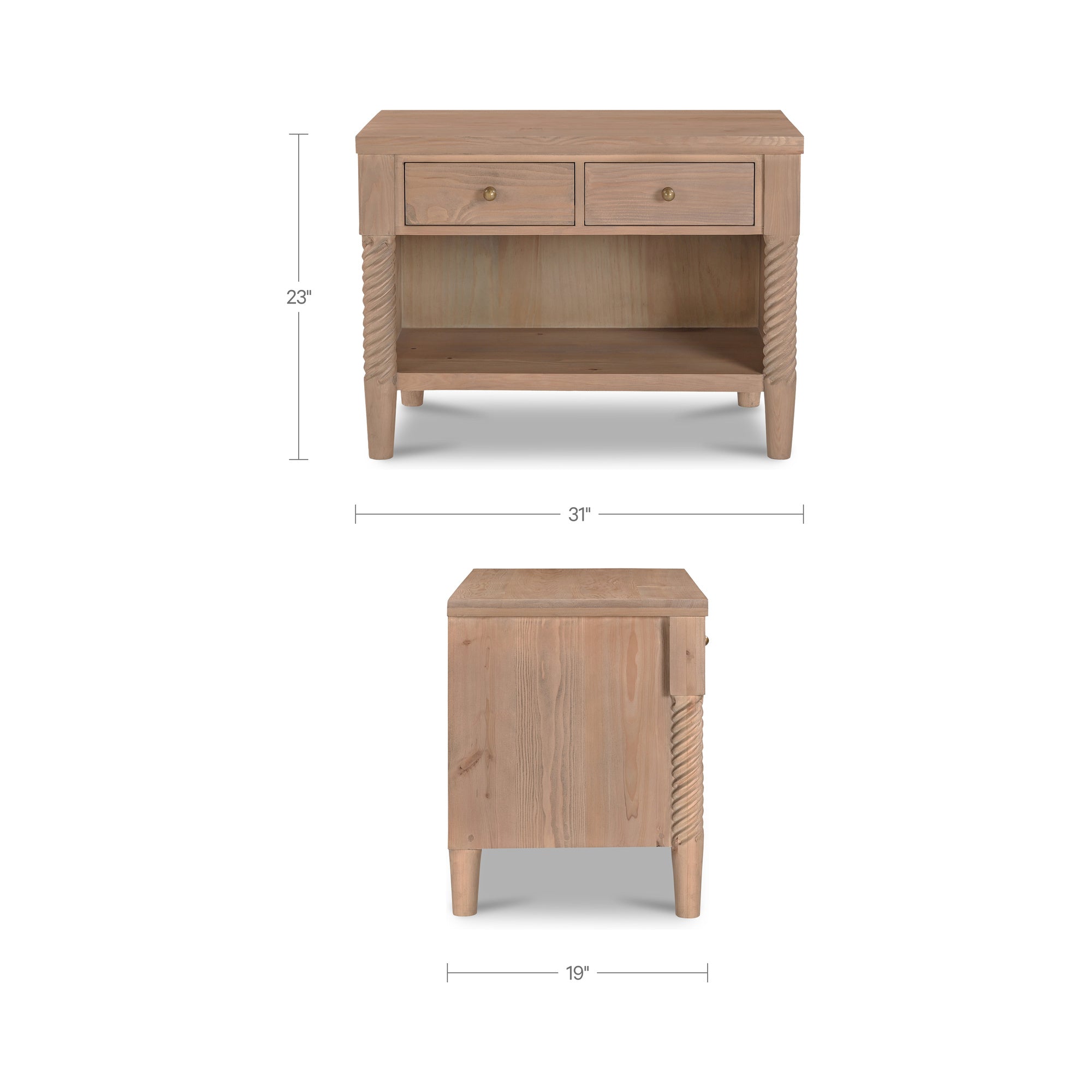 Moe's Home Joni Nightstand Natural