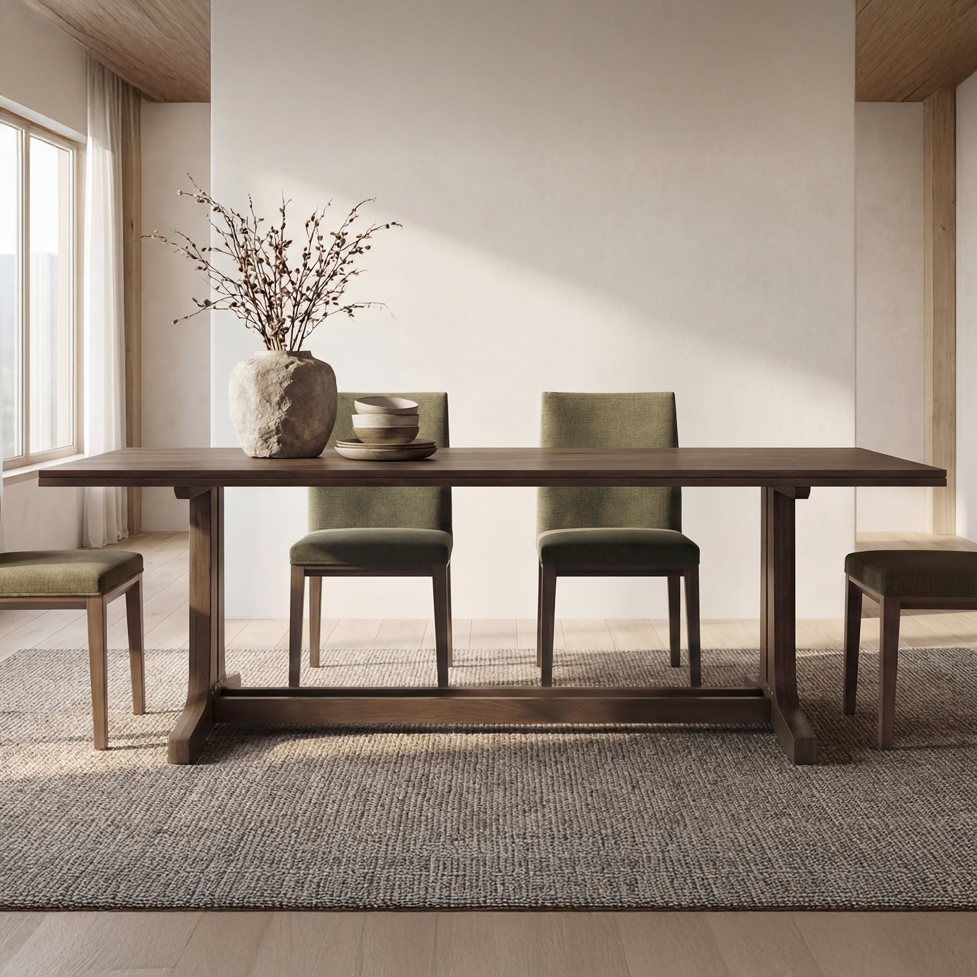 Moe's Home Samuel Dining Table Dark Brown