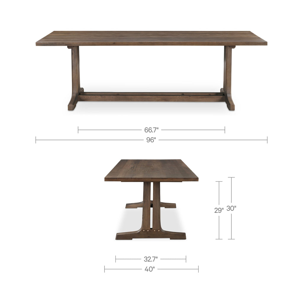 Moe's Home Samuel Dining Table Dark Brown