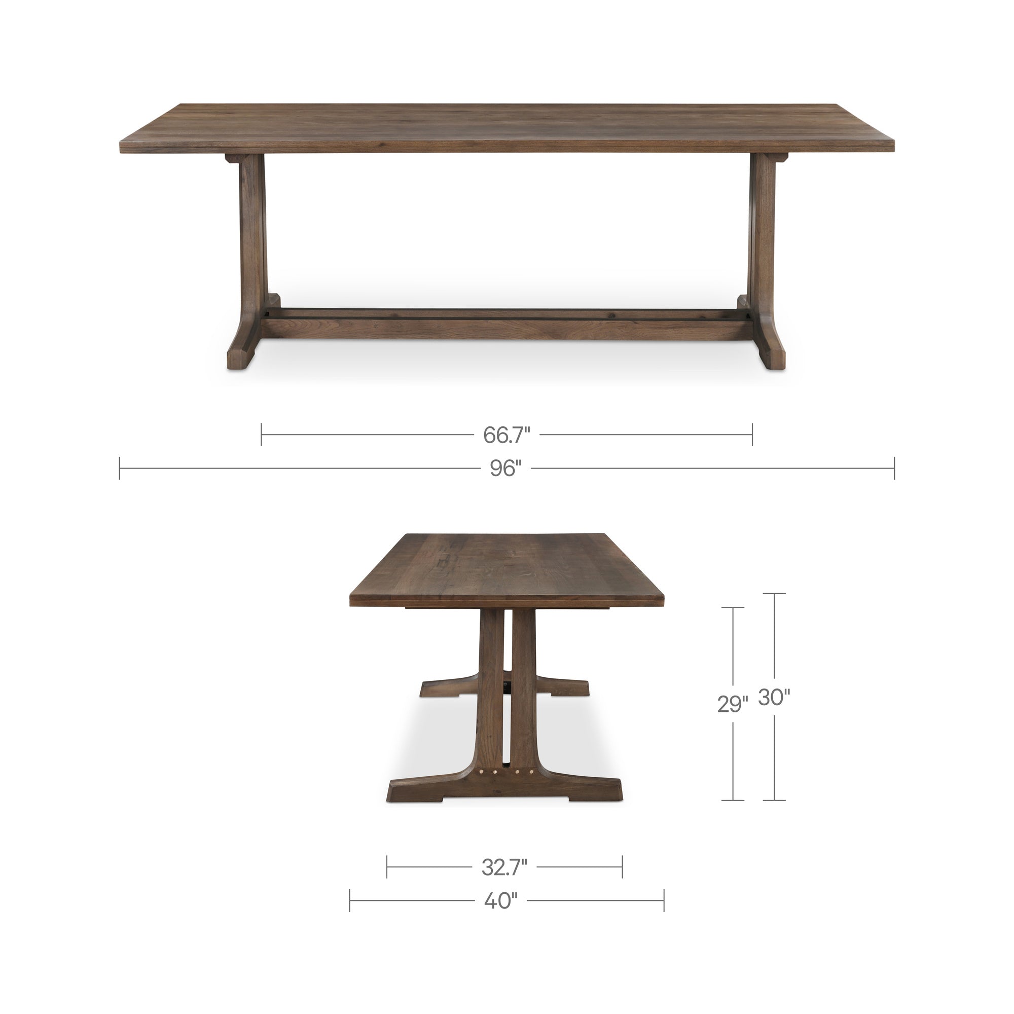 Moe's Home Samuel Dining Table Dark Brown